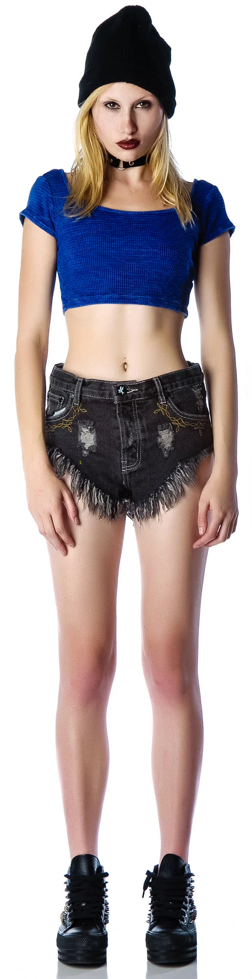 Reality Sux Crop Top - Gray - Image 3
