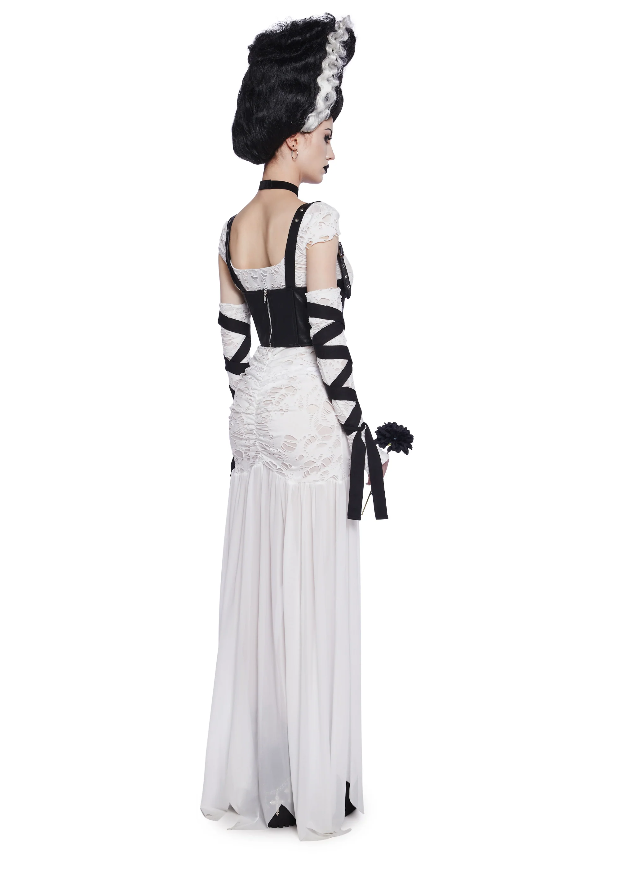 Reanimated Bride Premium Costume And Wig Set - Image 4