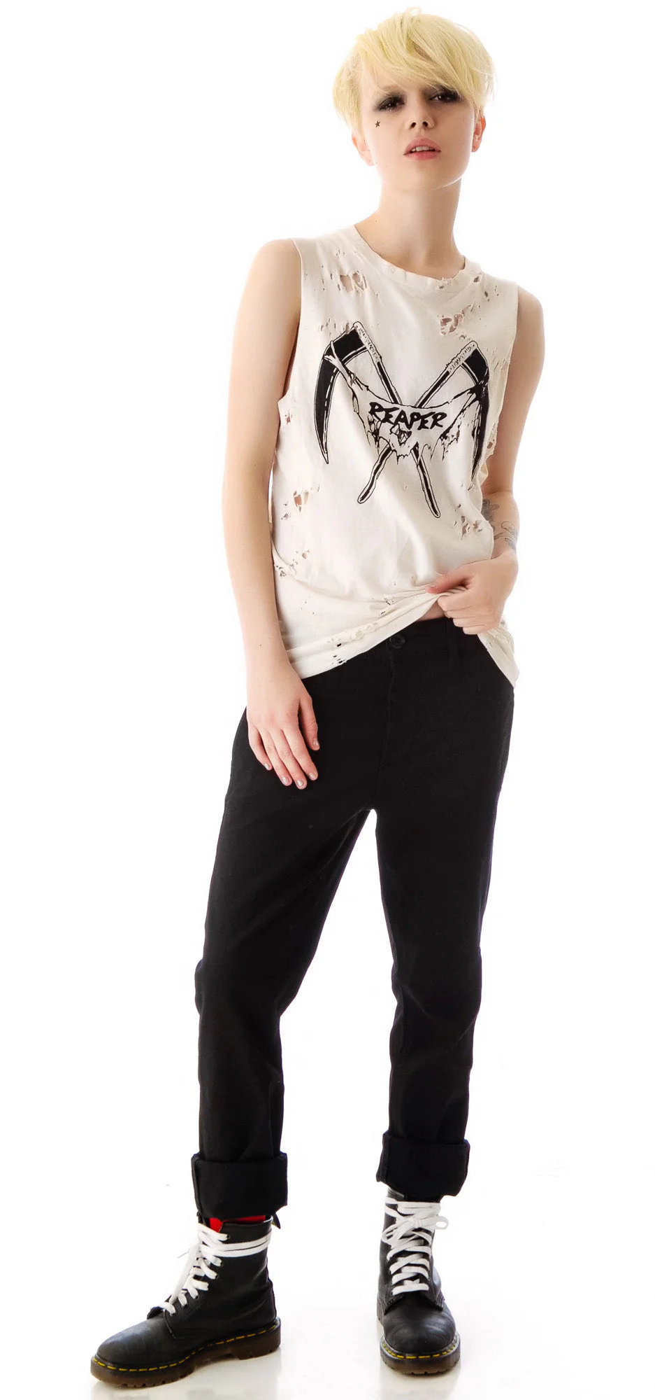 Reaper Destroyed Muscle Tank - Black - Image 8
