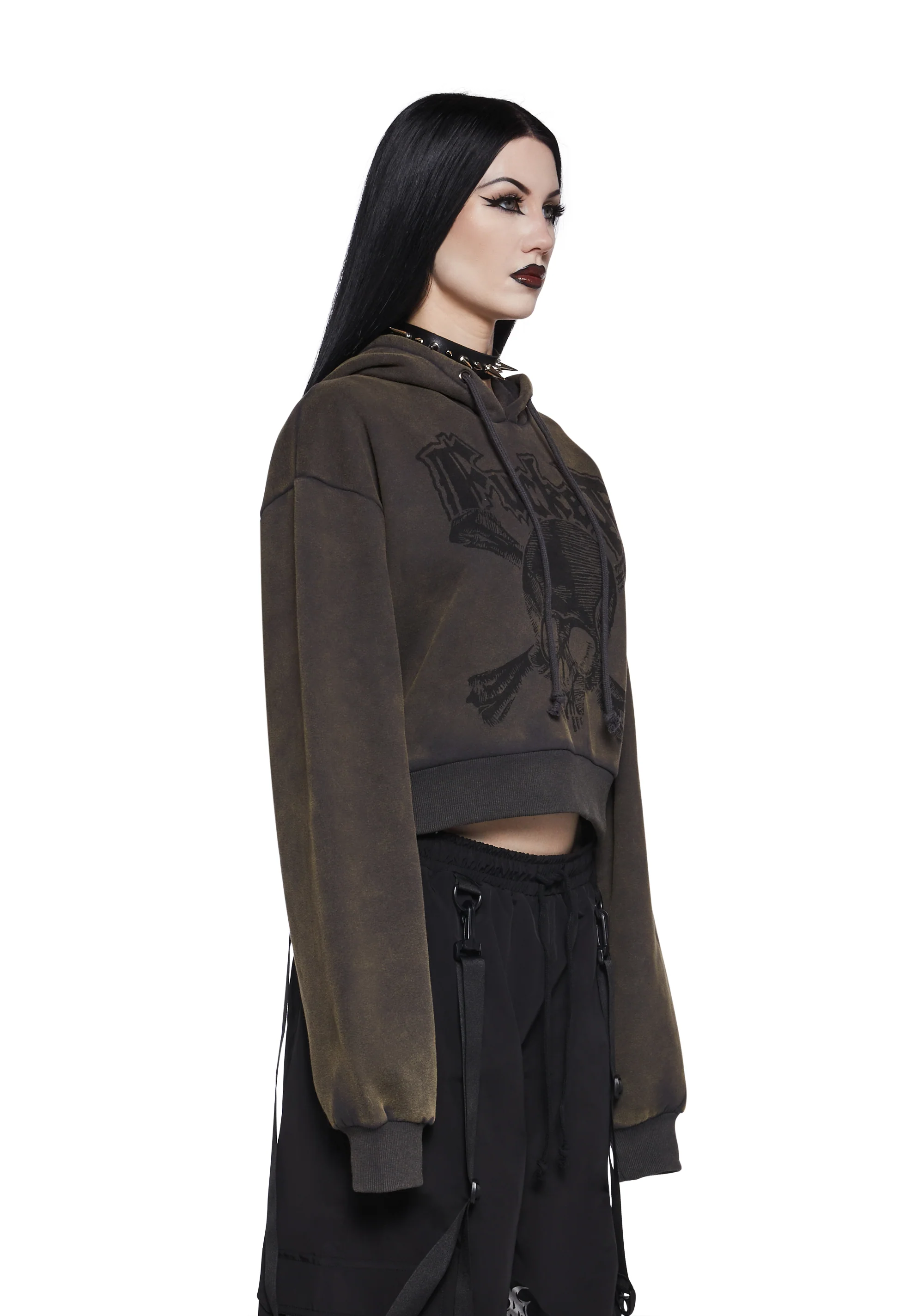 Reaper’s Mark Cropped Hoodie - Image 3
