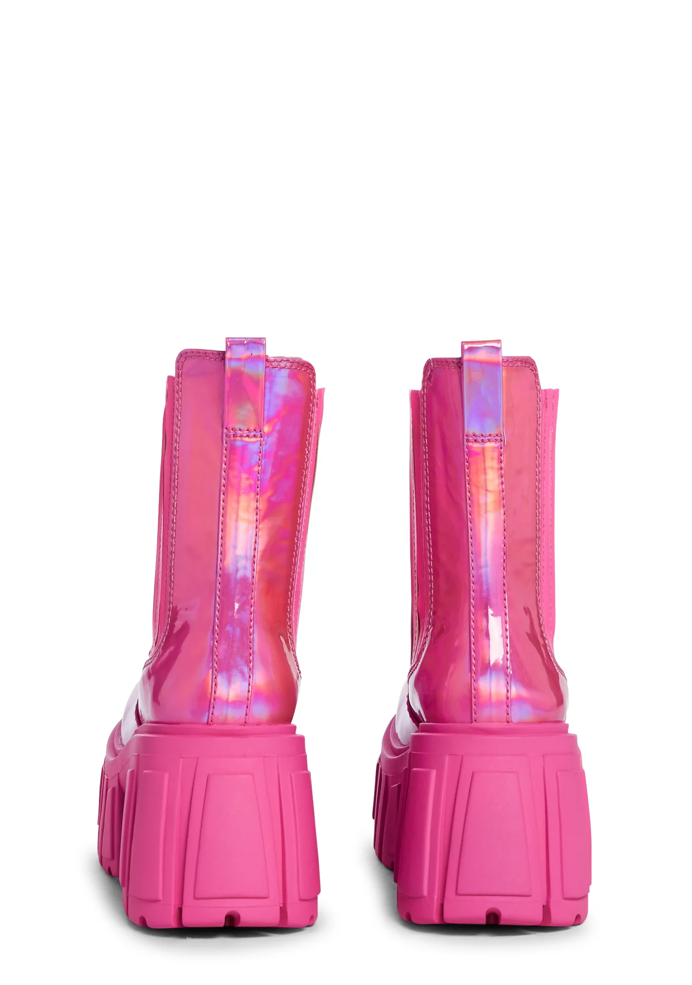 Rebel Core Chelsea Ankle Boots - Pink - Image 4