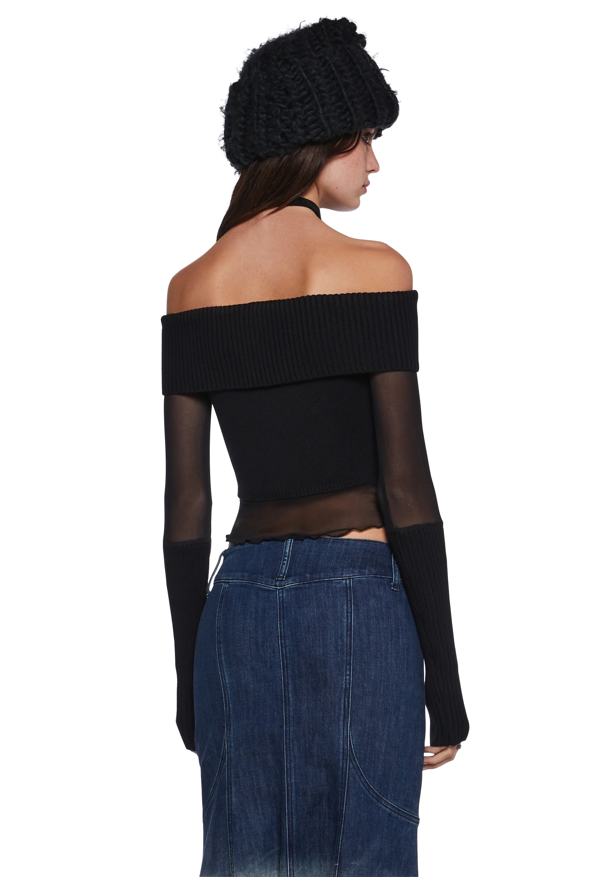 Rebel Hearts Cropped Sweater - Image 4