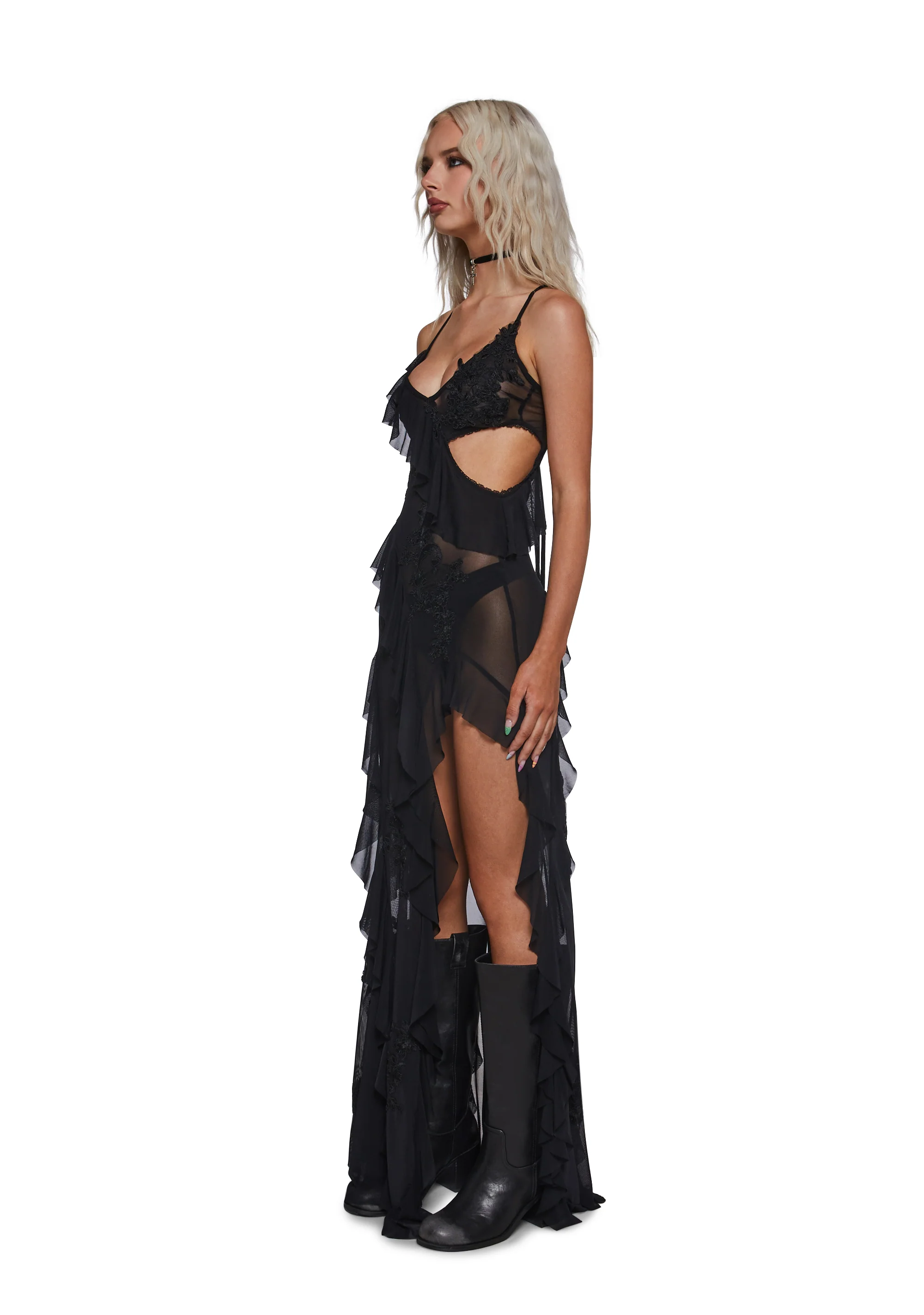 Rebel Mon Amour Maxi Dress - Black - Image 6