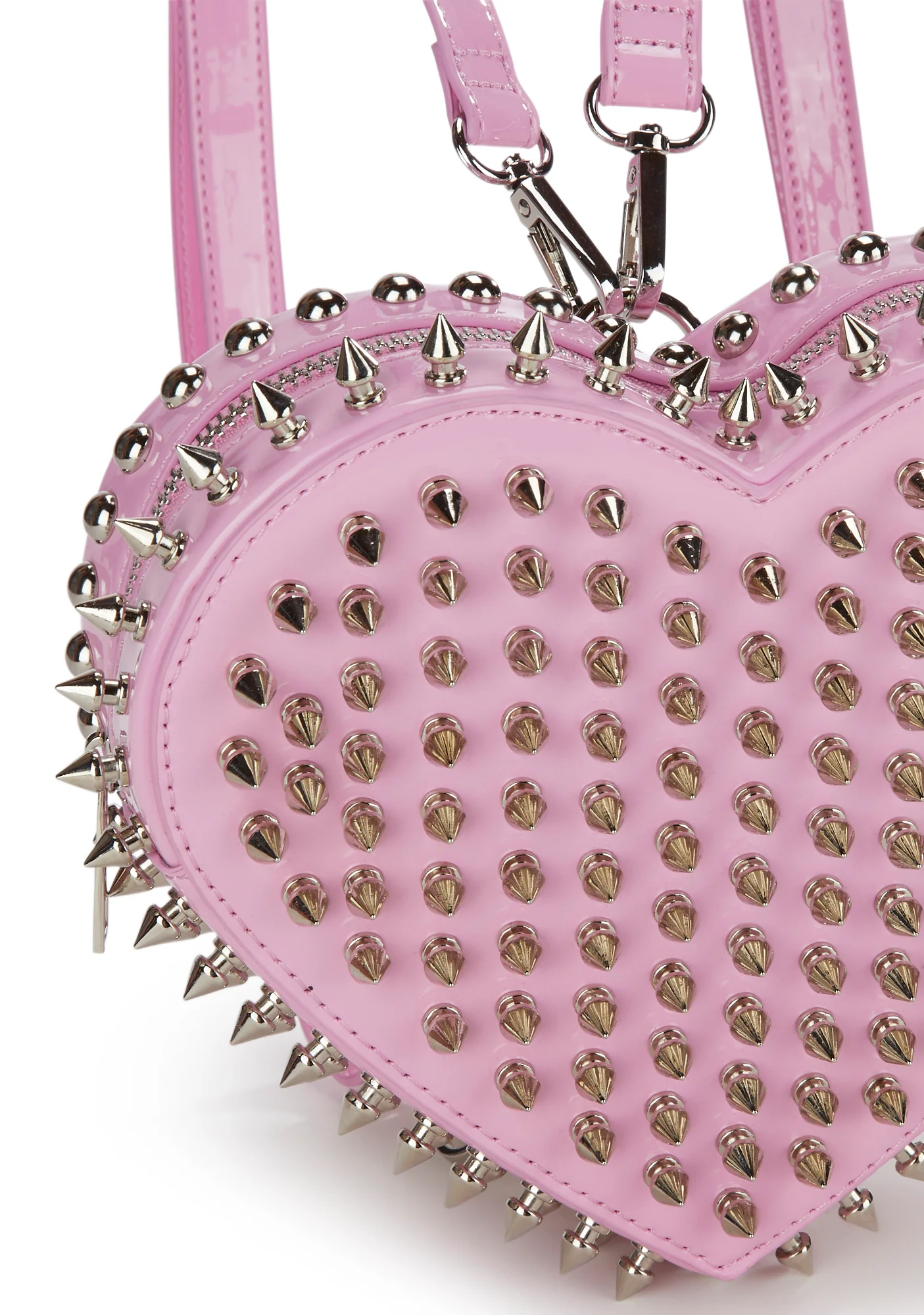 Reckless Devotion Studded Backpack - Pink - Image 2