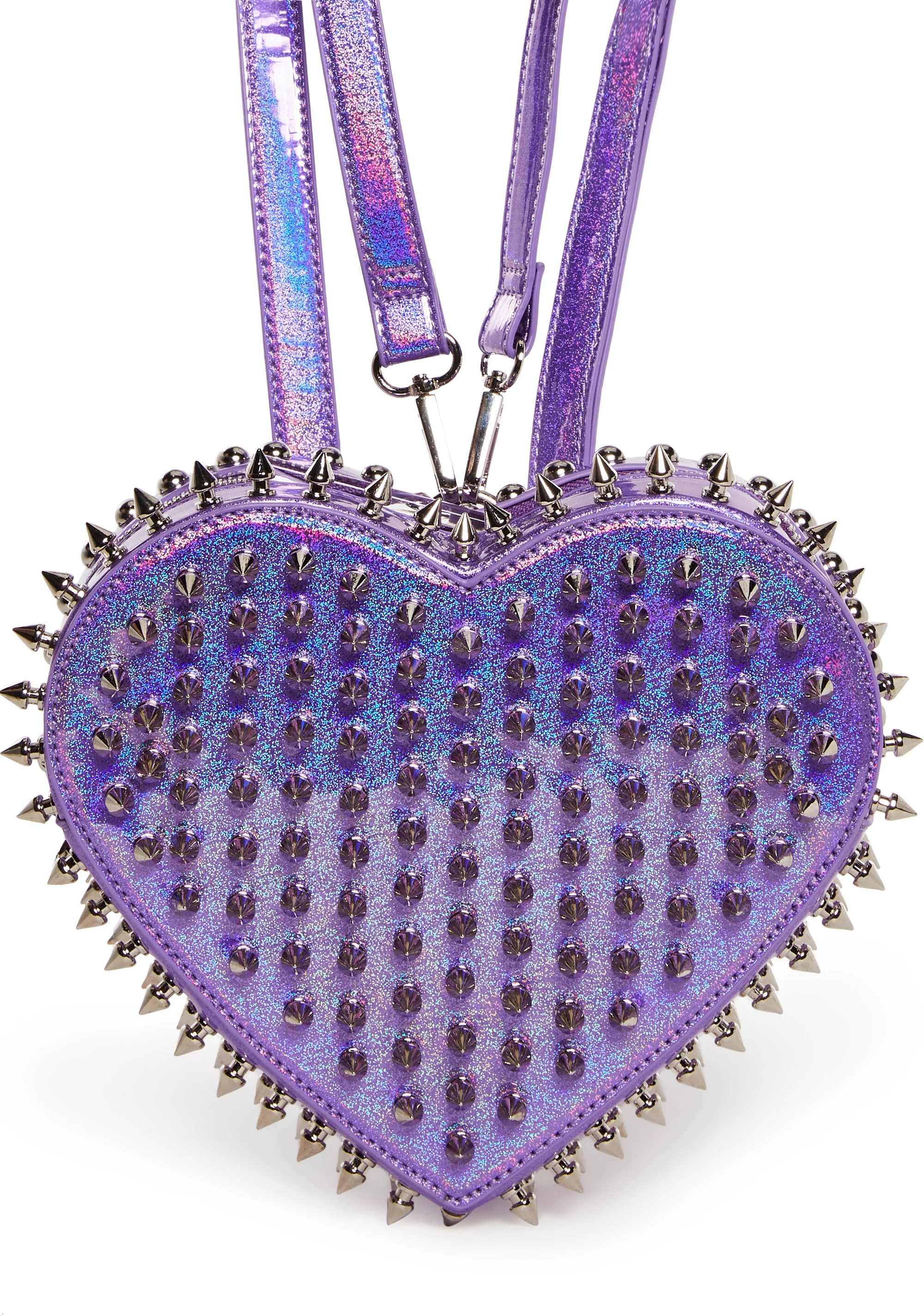 Reckless Devotion Studded Backpack - Purple - Image 5