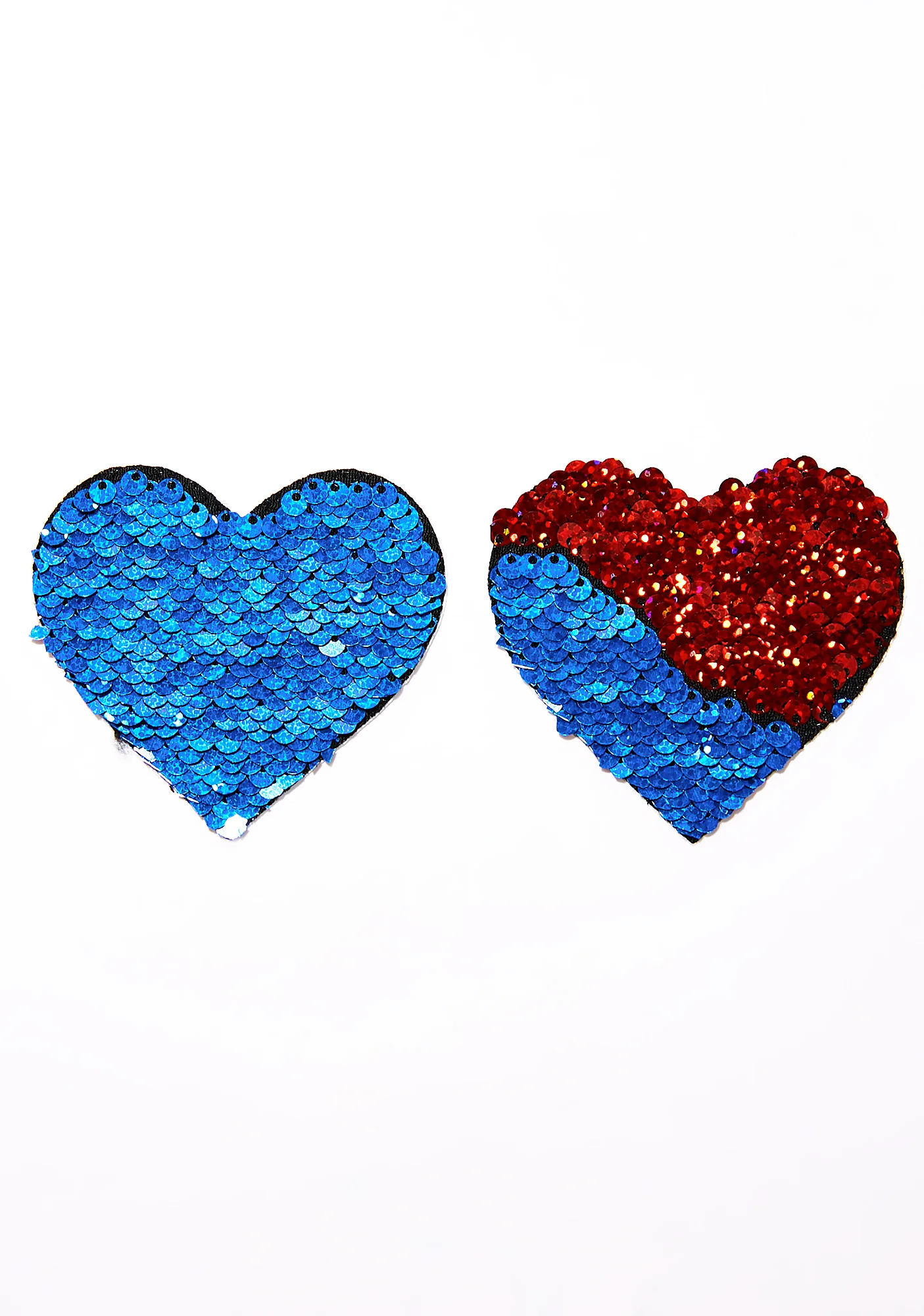 Red And Blue Sequin Pasties - Image 2