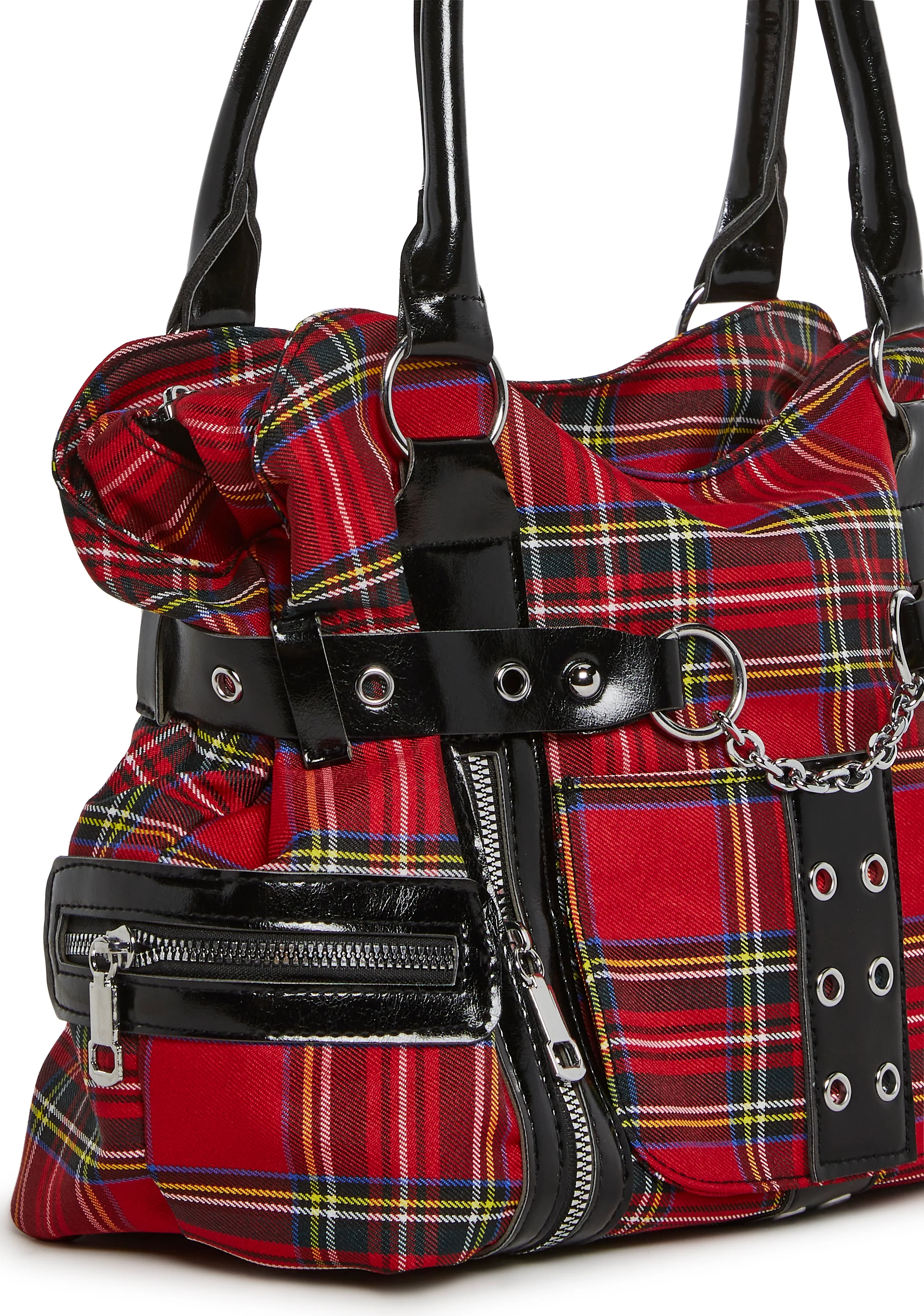 Rebel Class Plaid Shoulder Bag - Image 5