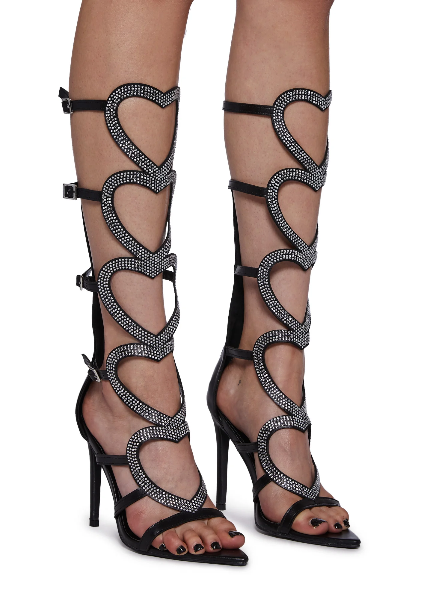 Redial Romance Stiletto Heels - Black - Image 3