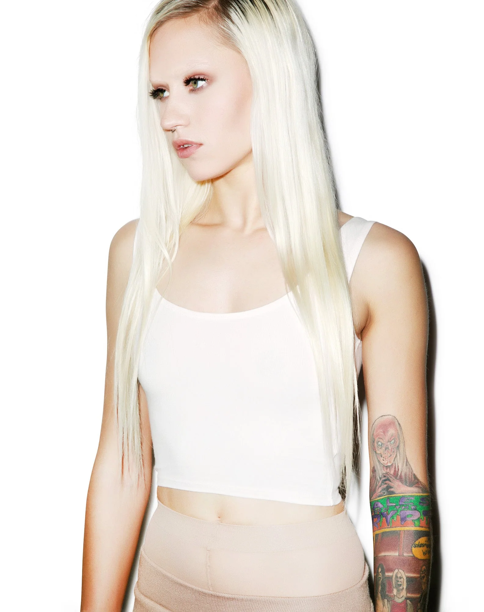 Reeves Fitted Crop Tank - Stripe - Image 20