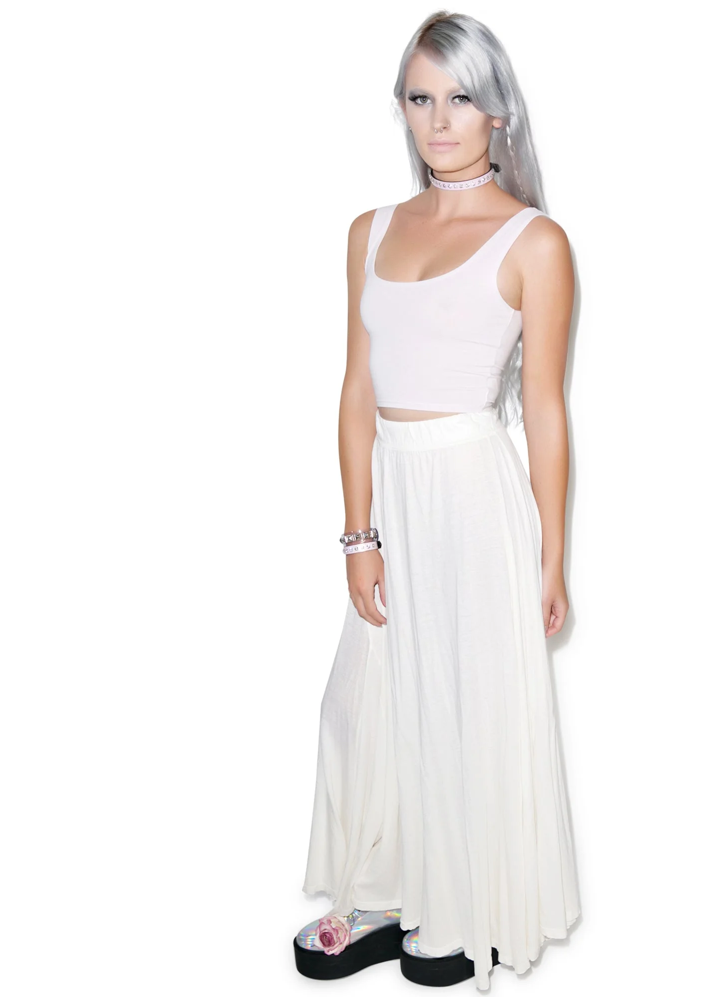 Reeves Fitted Crop Tank - Black - Image 21