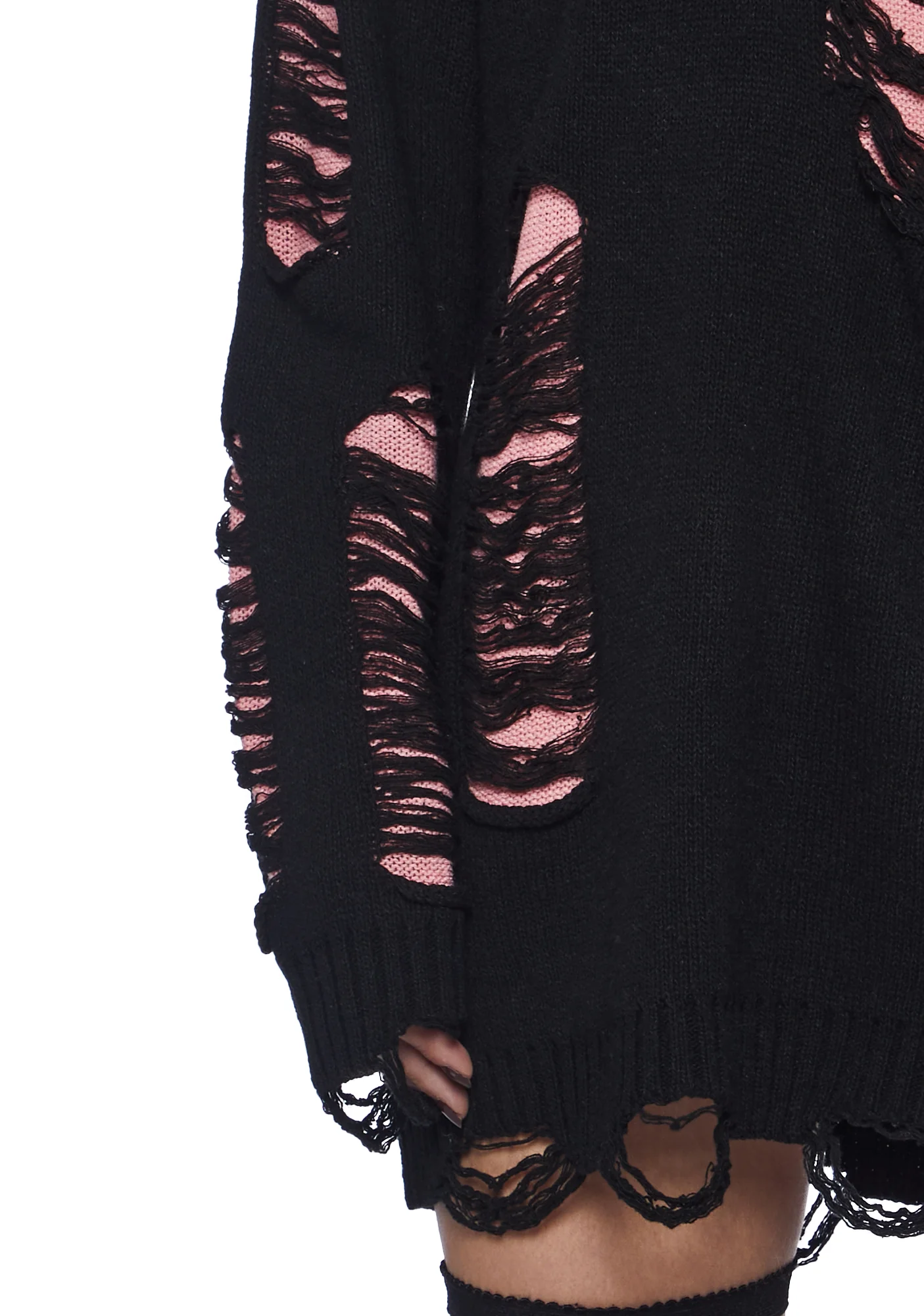 Remote Control Knit Sweater - Pink - Image 5