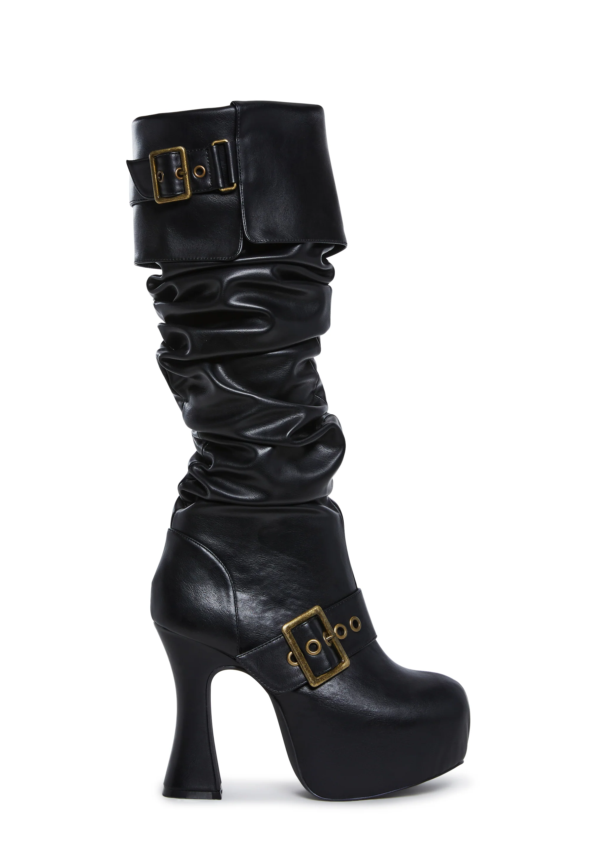 Ren Faire Slouchy Boots - Black