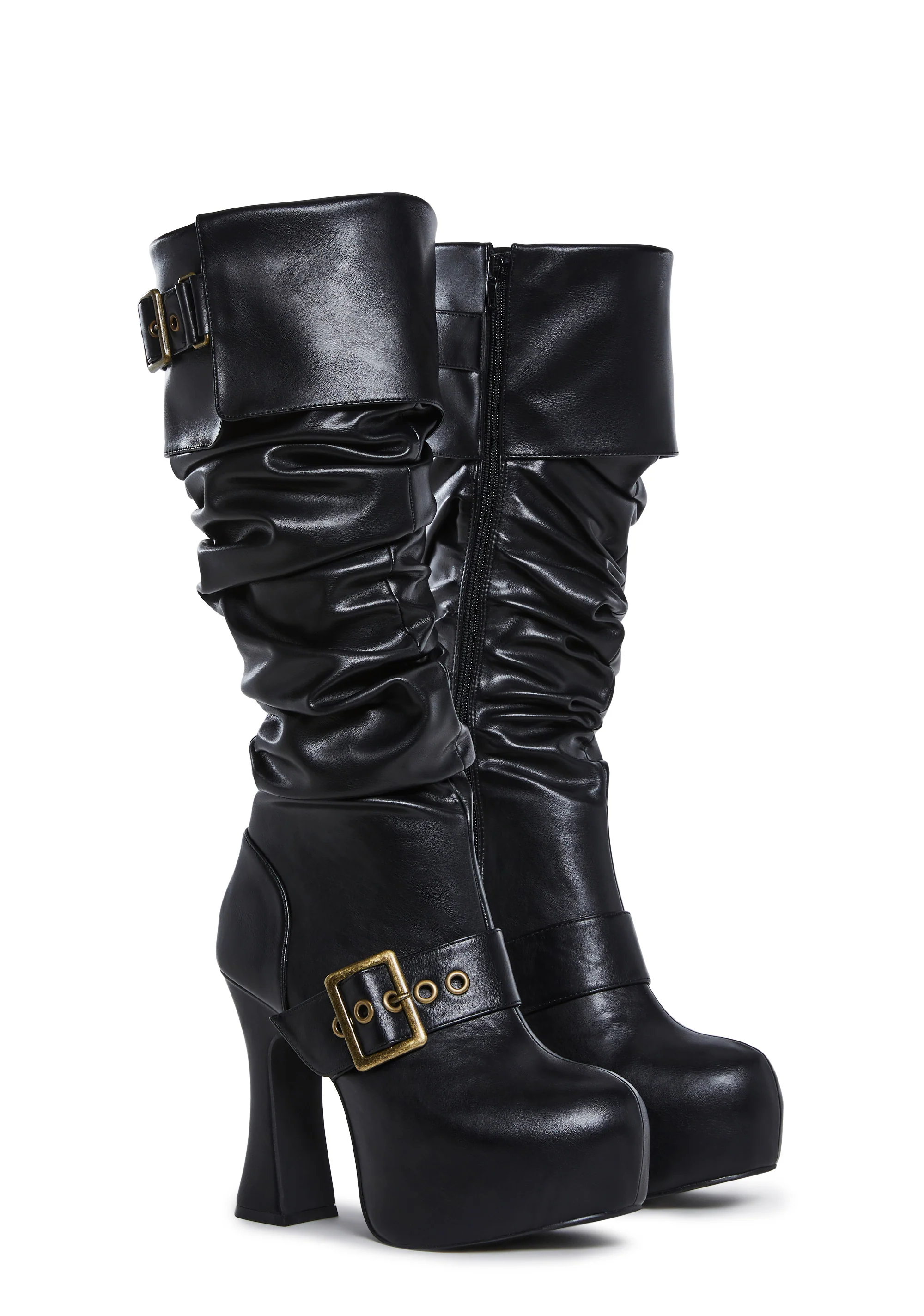Ren Faire Slouchy Boots - Black - Image 3