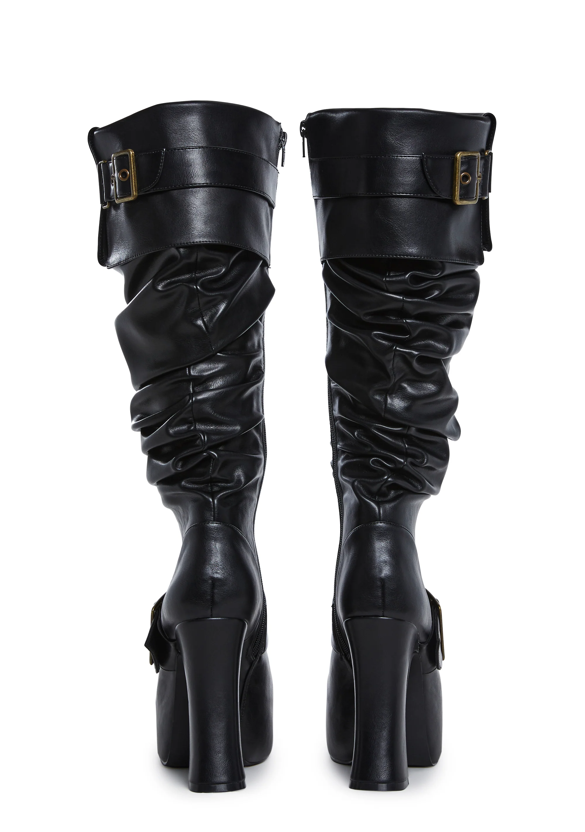 Ren Faire Slouchy Boots - Black - Image 4