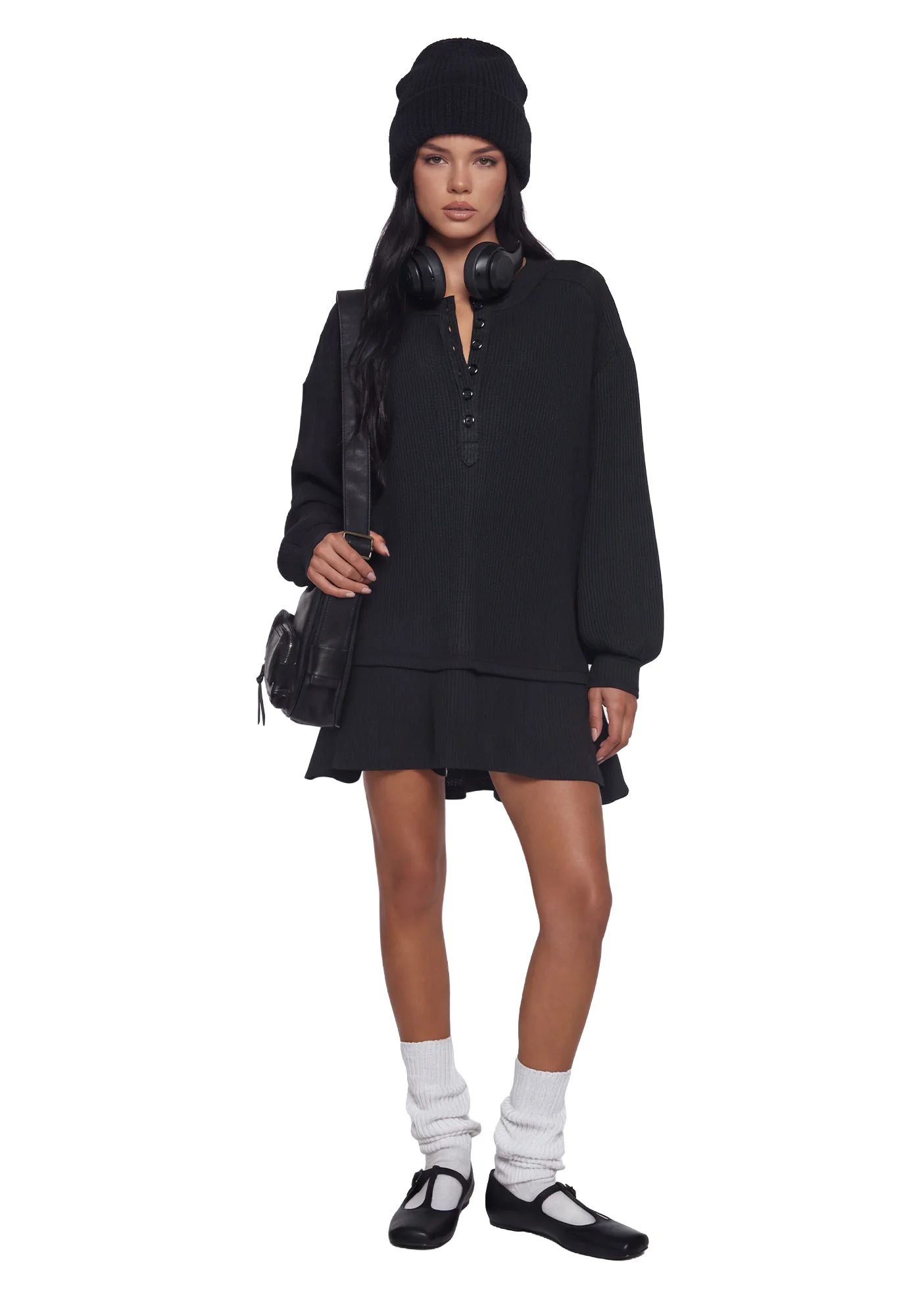 First Glances Trapeze Dress - Black - Image 2
