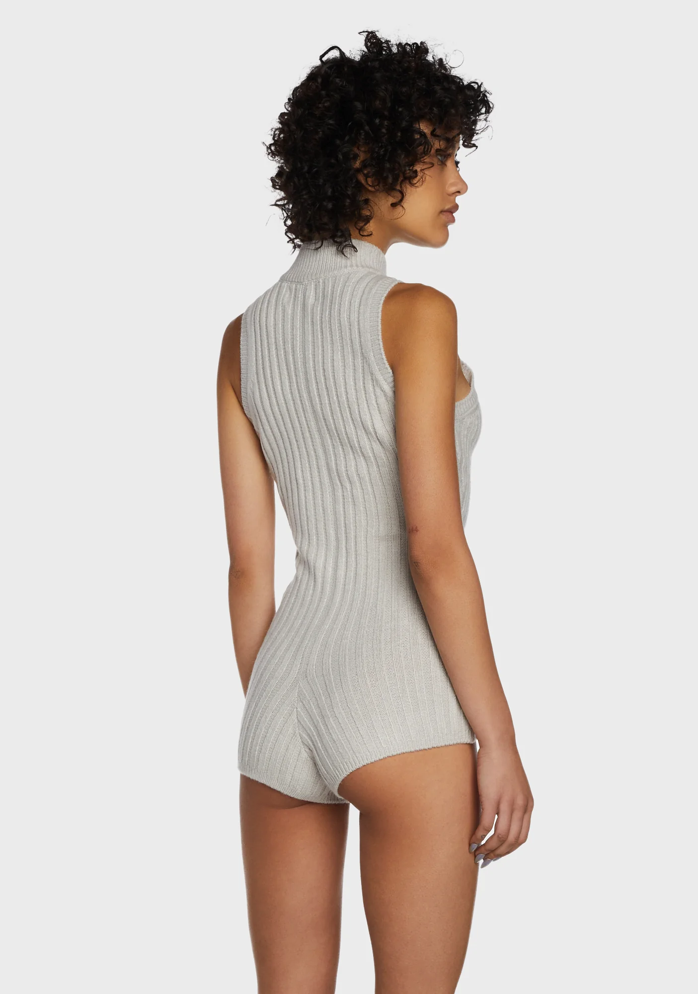 Replay Sleeveless Knit Romper - Ecru - Image 4