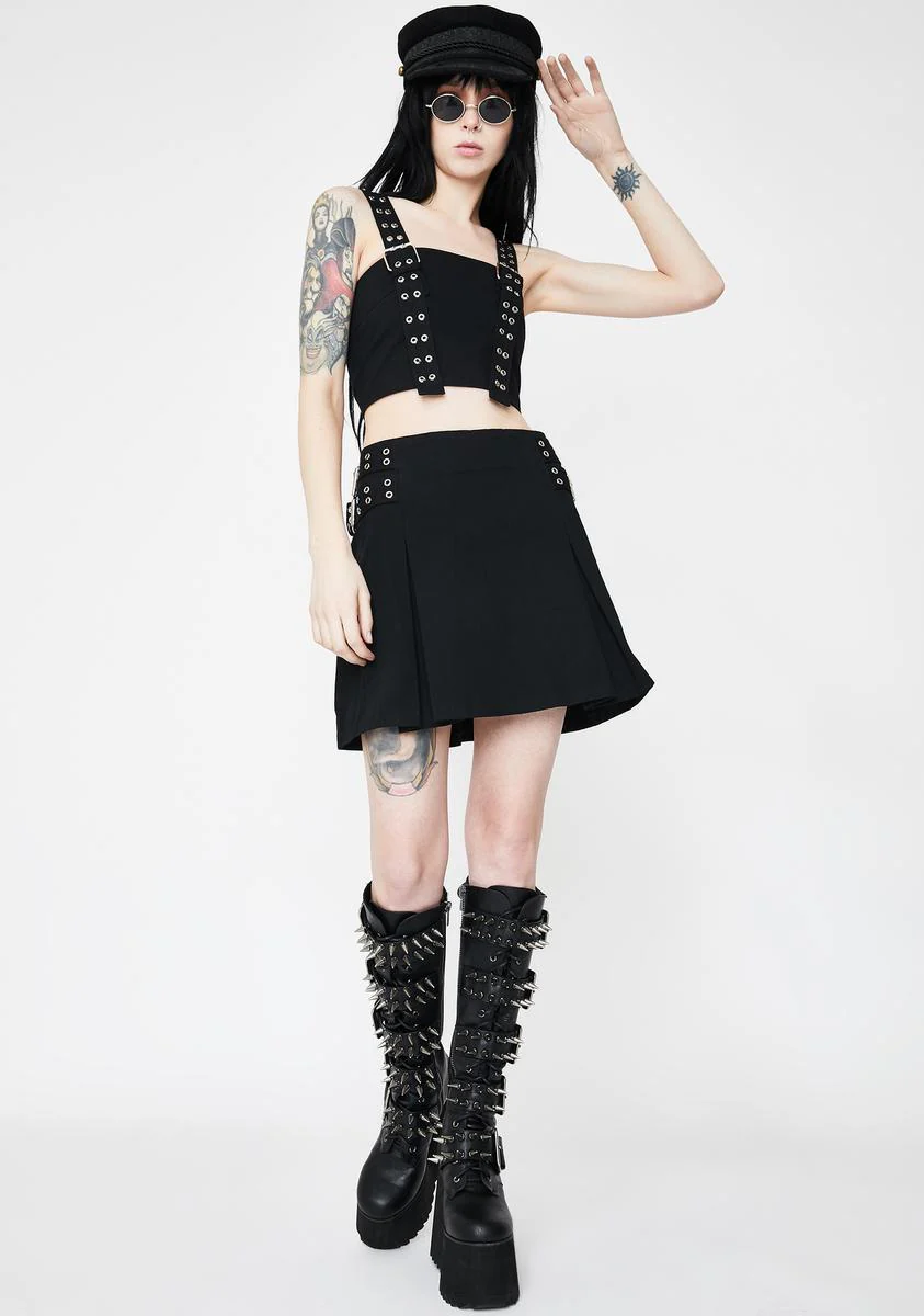 Restrain Buckle Mini Skirt - Image 3