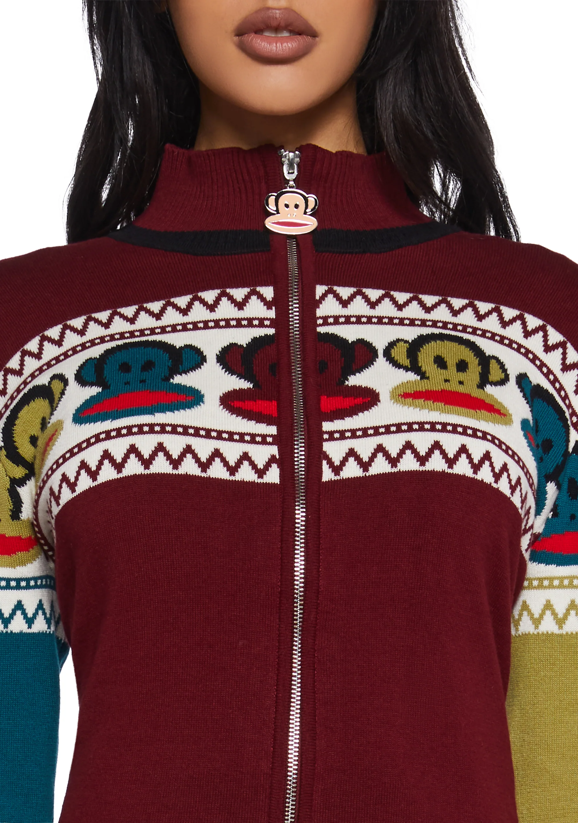 Retro Cozy Intarsia Sweater - Image 5