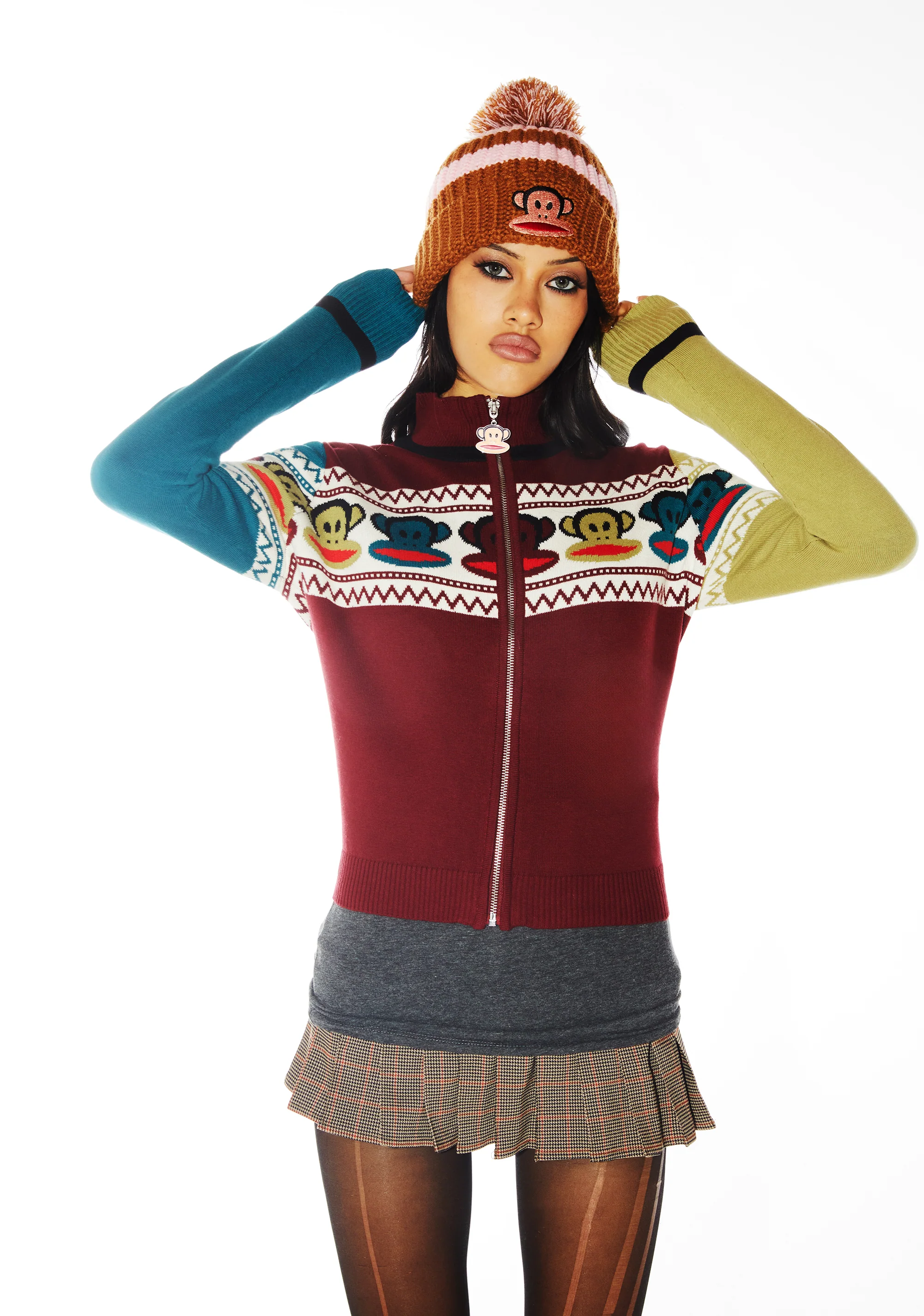 Retro Cozy Intarsia Sweater - Image 6