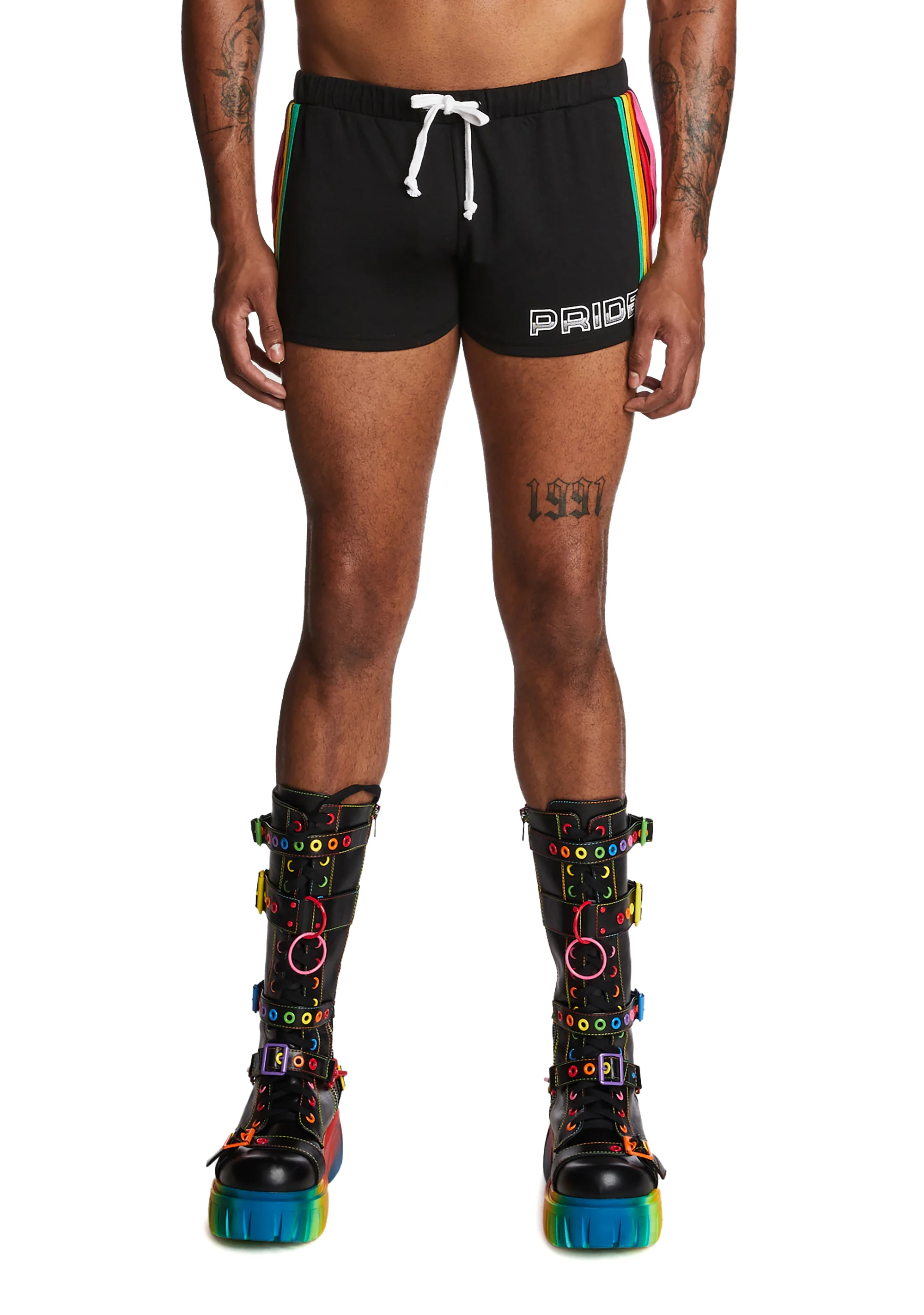 Retro Lovin' Unisex Mini Shorts - Image 9