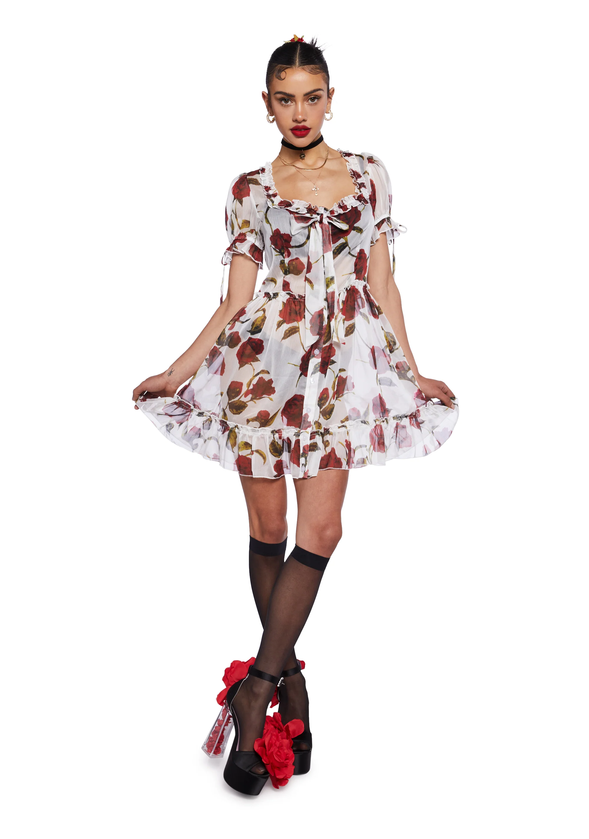 Return To Me Babydoll Dress - Image 4