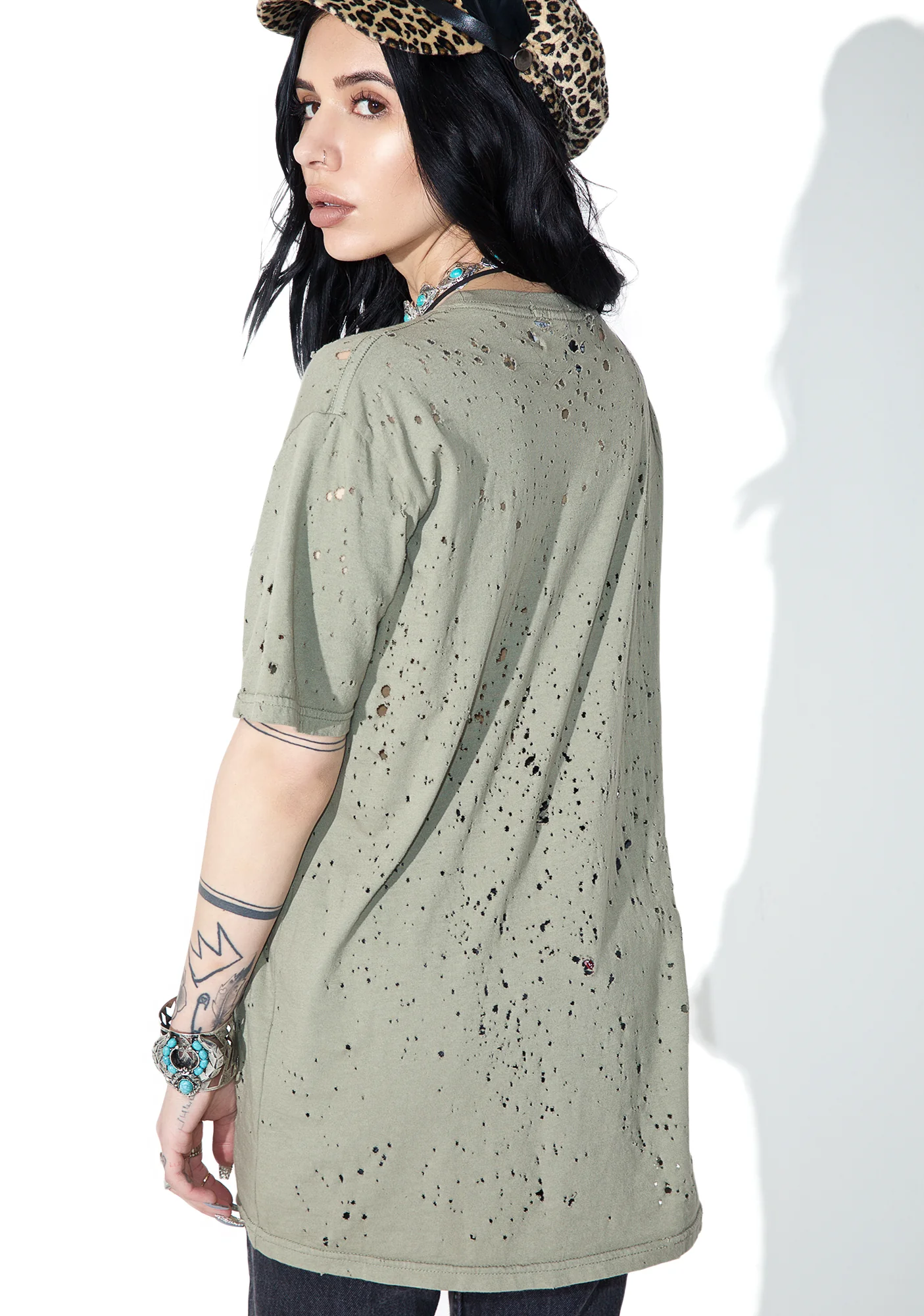 Reworked Distressed Army Tee - Image 4
