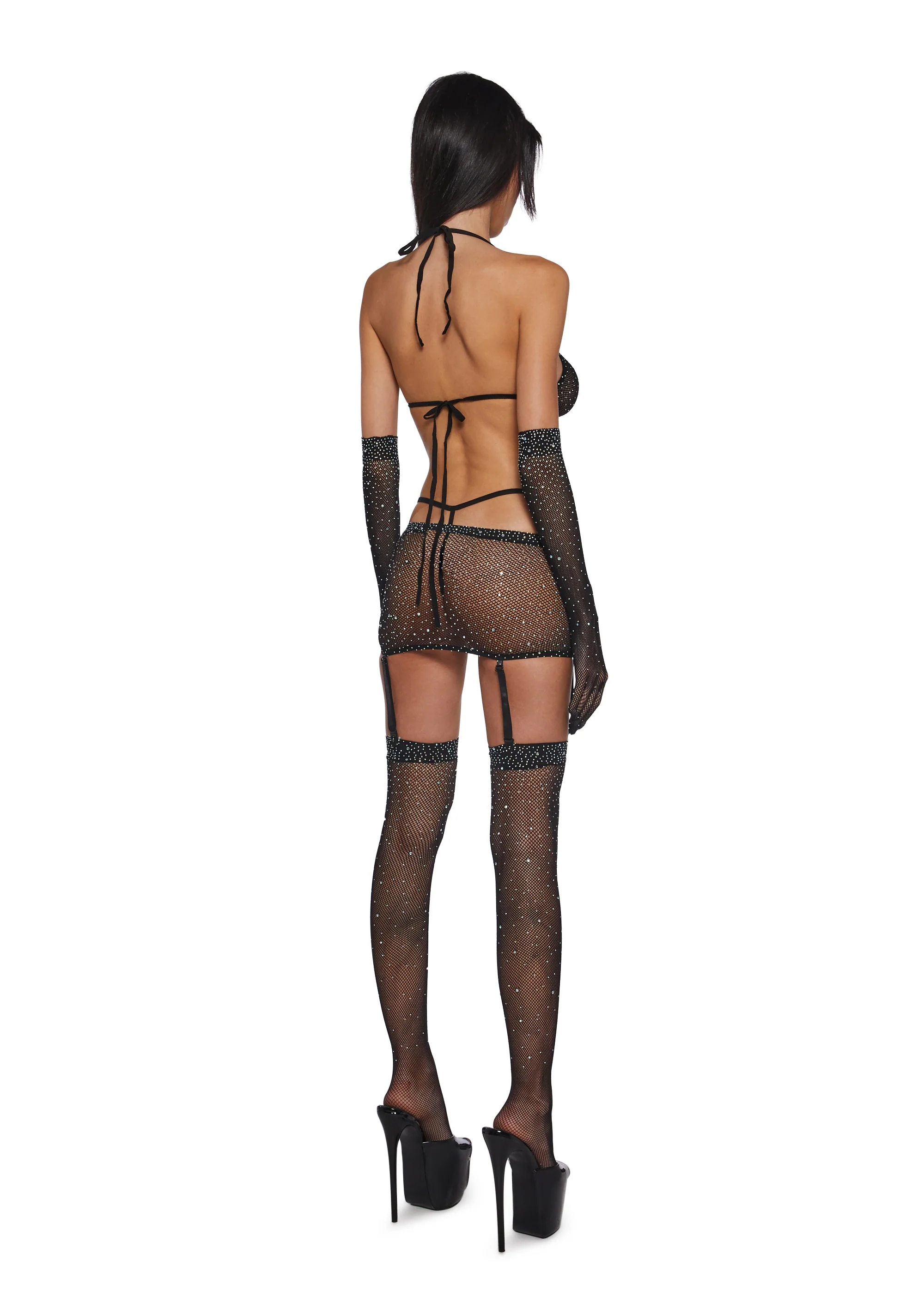Rhinestone Dreams 5-Piece Lingerie Set - Image 4