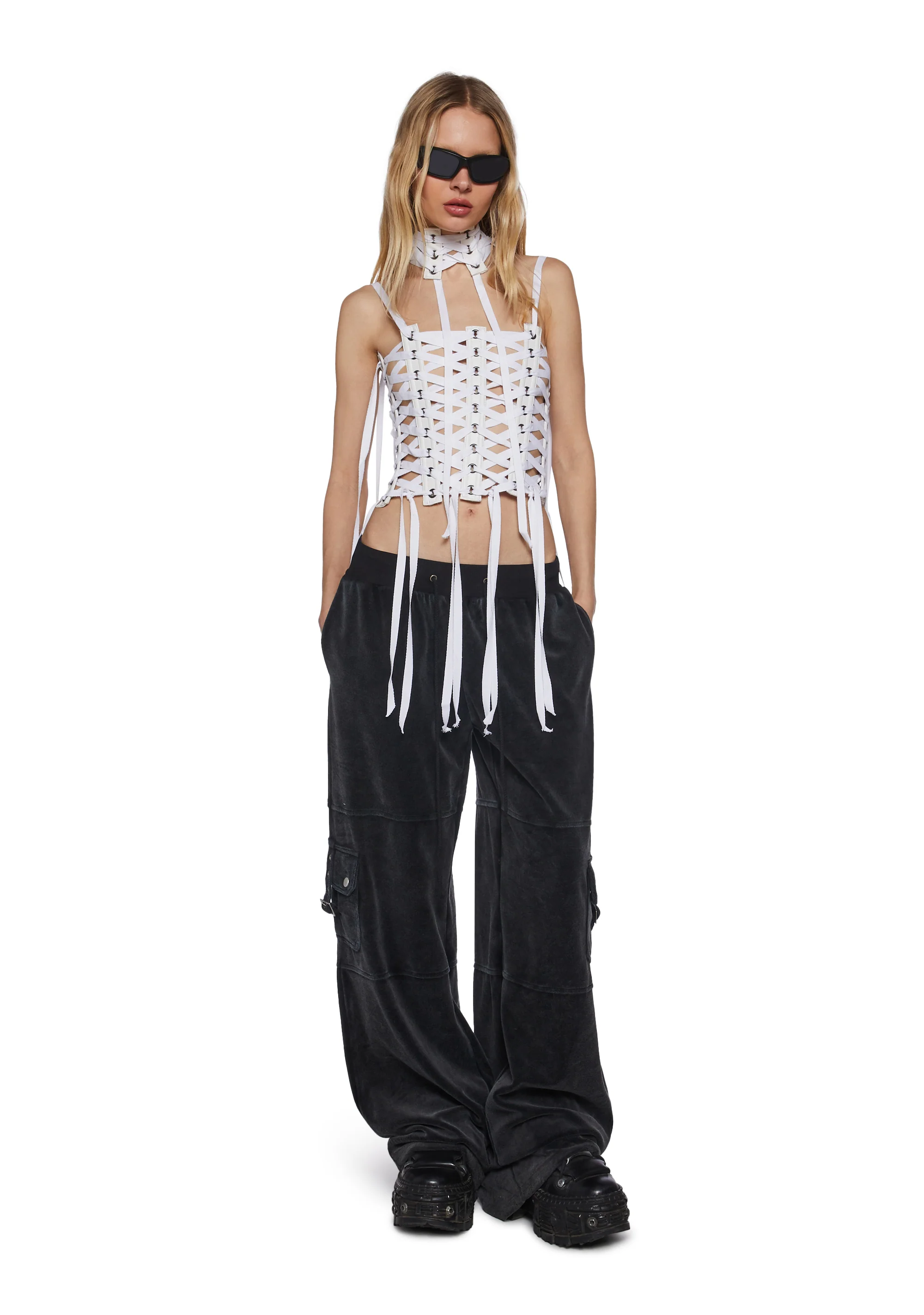 Pitch Ribbon Corset Top - Image 2