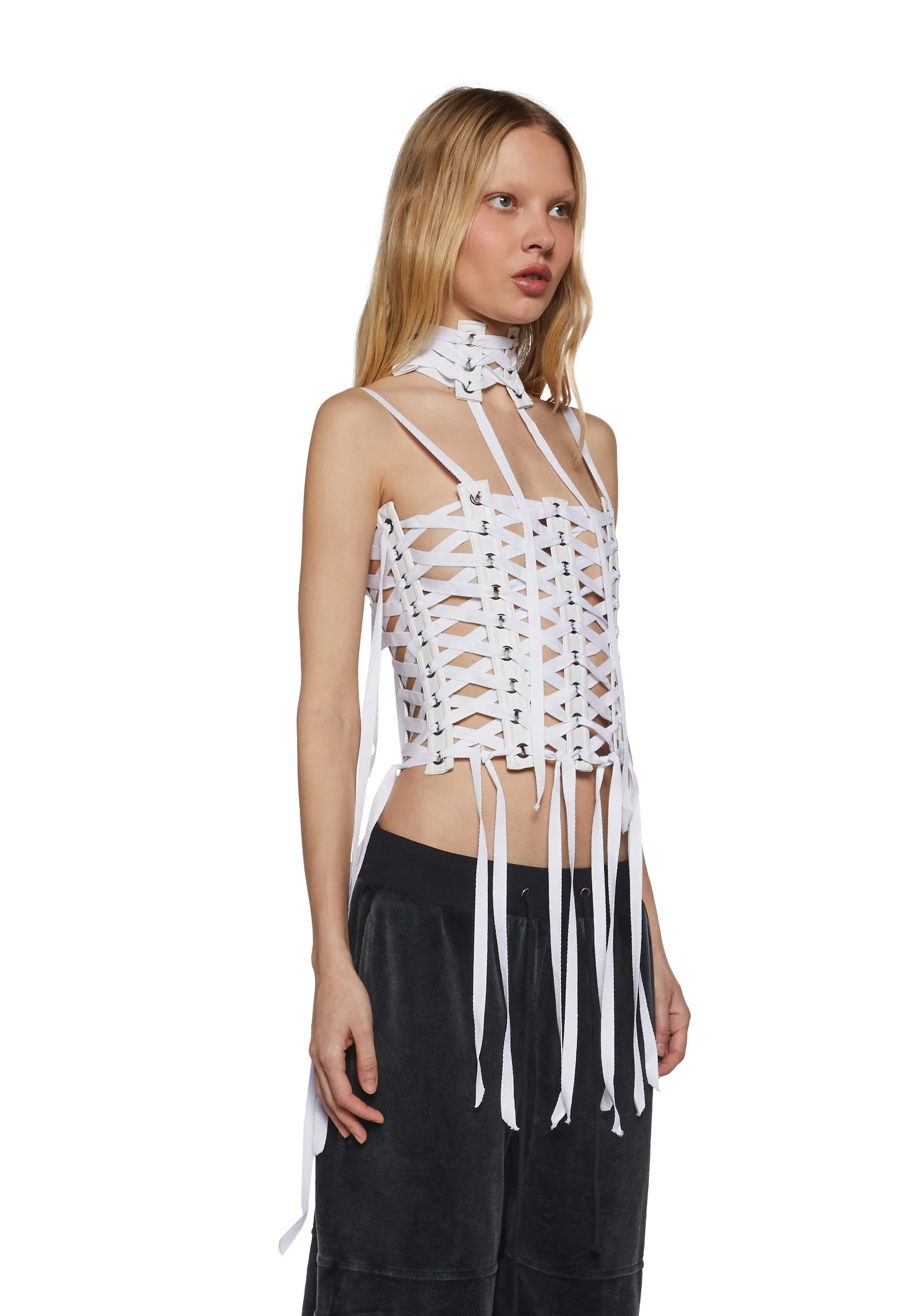 Pitch Ribbon Corset Top - Image 3