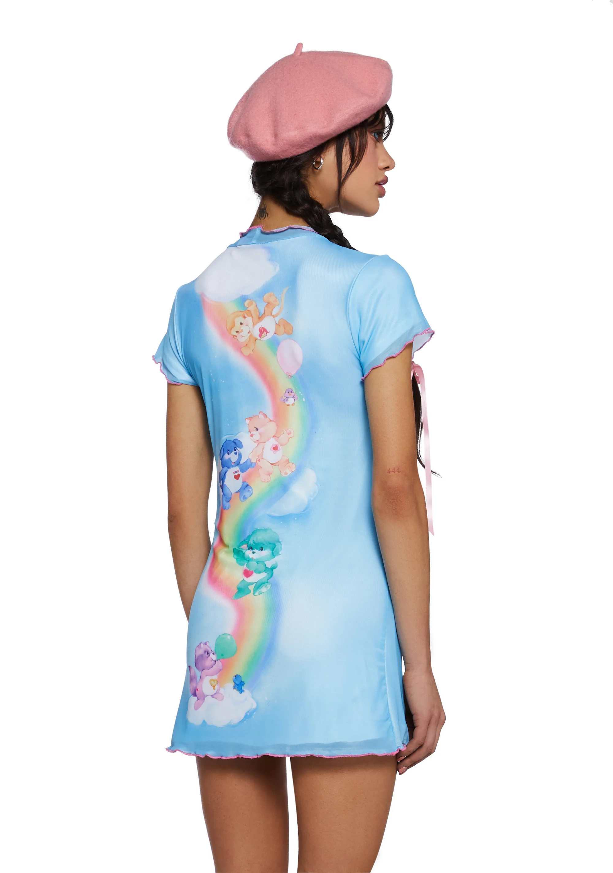 Ride The Rainbow Mesh Mini Dress - Image 4