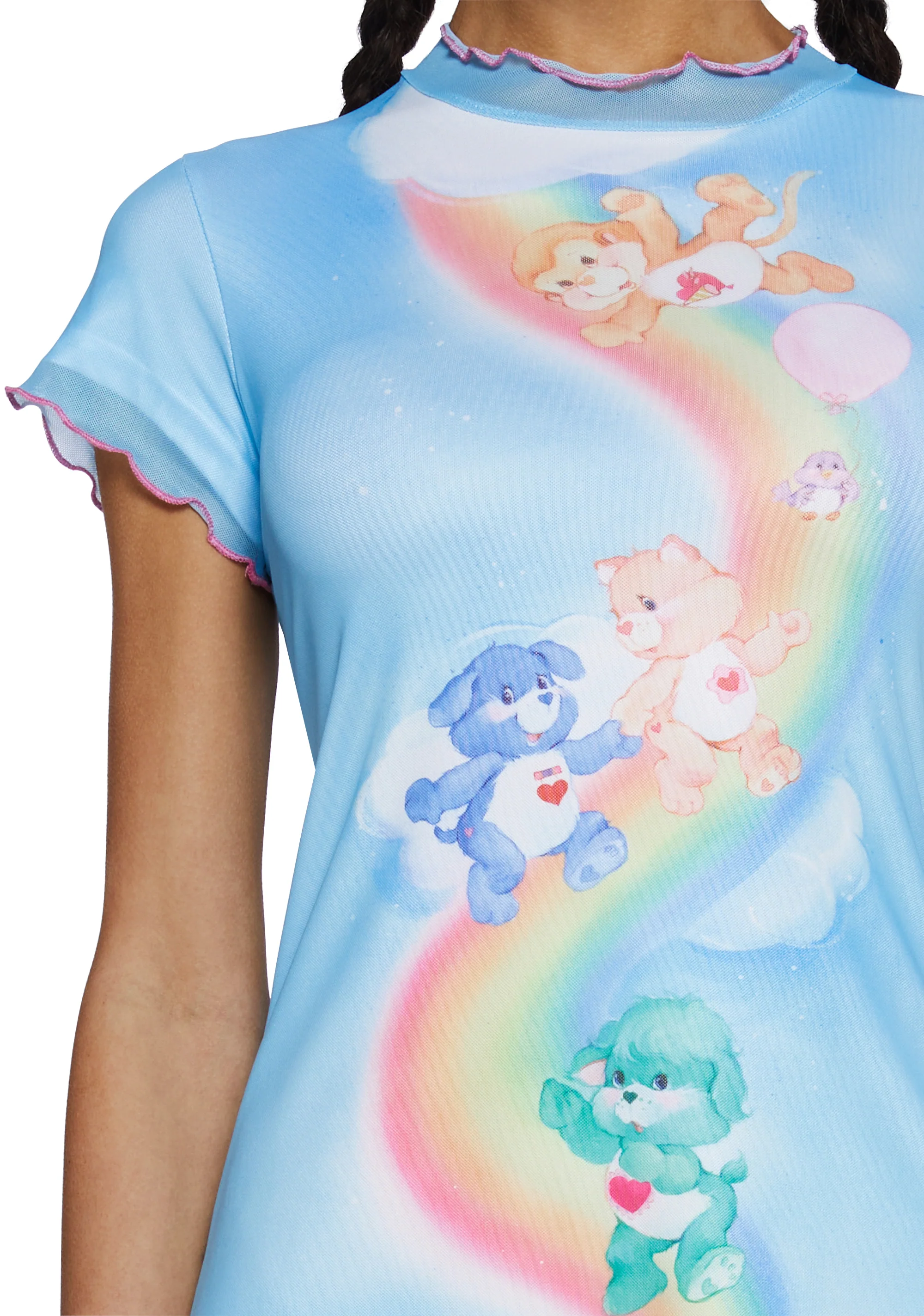 Ride The Rainbow Mesh Mini Dress - Image 5