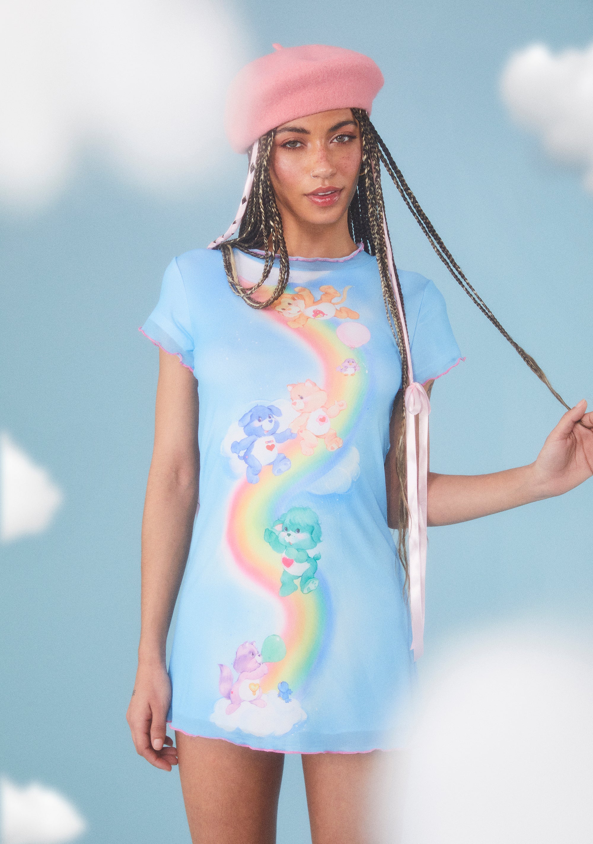 Ride The Rainbow Mesh Mini Dress - Image 6