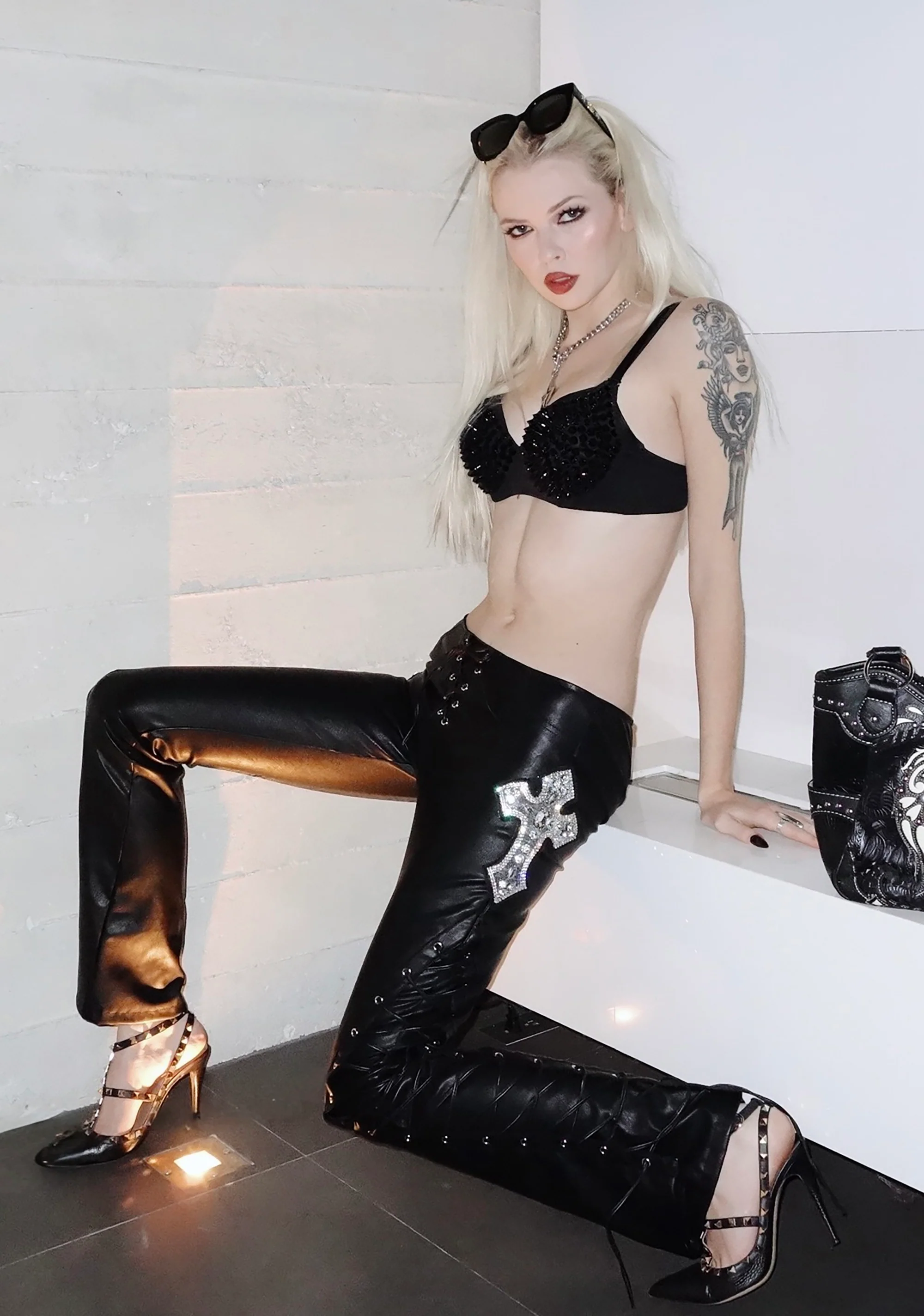 Ring In The Bling Lace-Up Trousers - Image 8