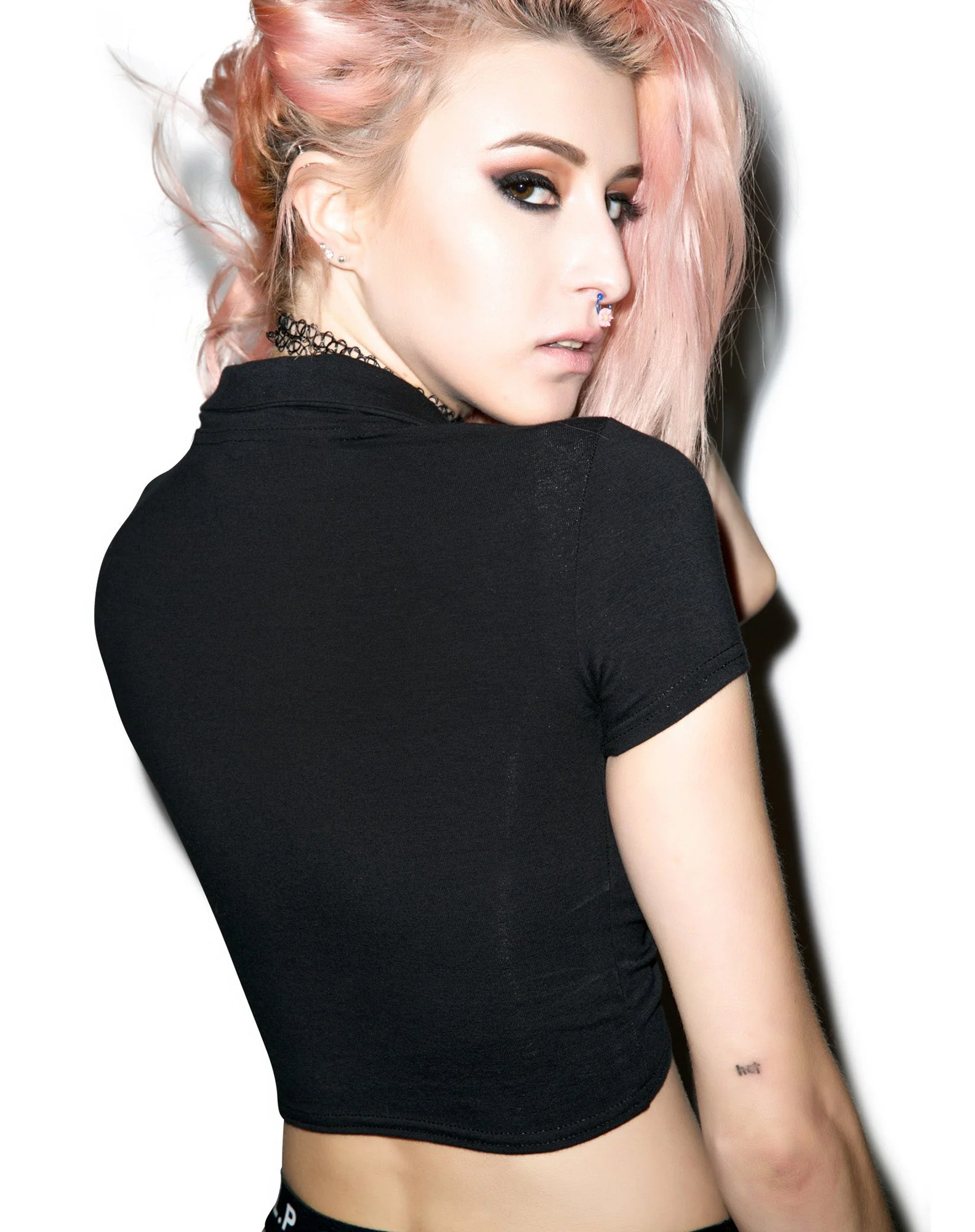 Ringleader Crop Top - Gray - Image 3