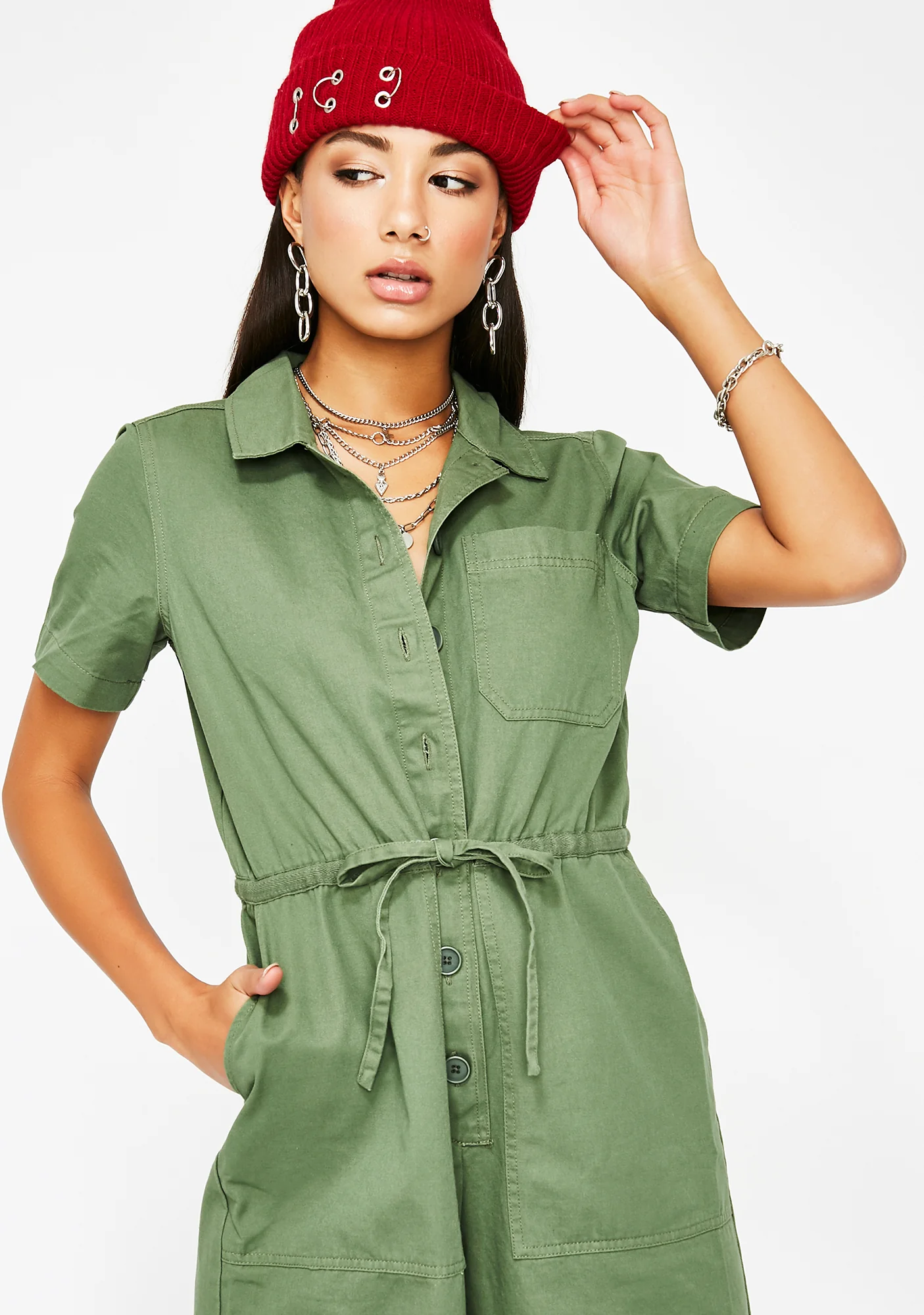 Riot Babe Cropped Jumpsuit - Image 2