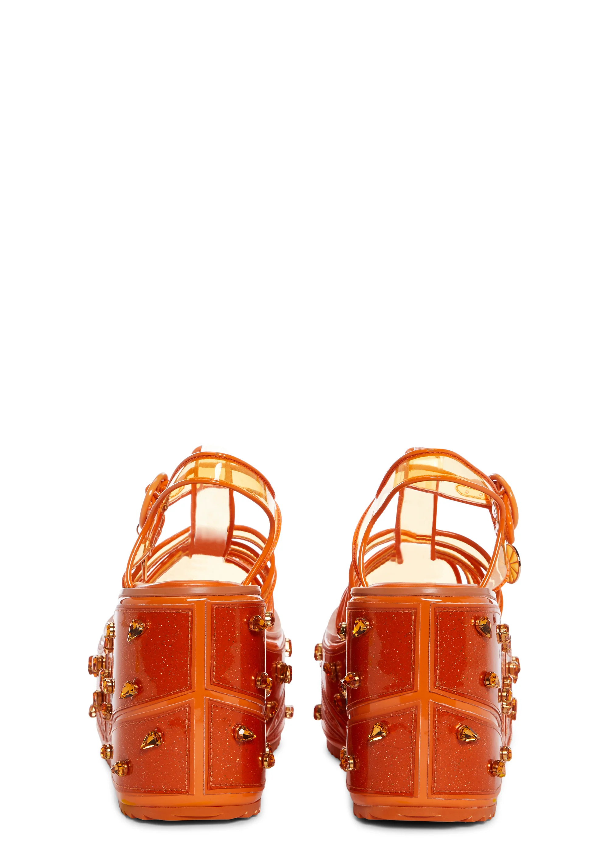 Ripe For Love Platform Sandals - Orange - Image 4
