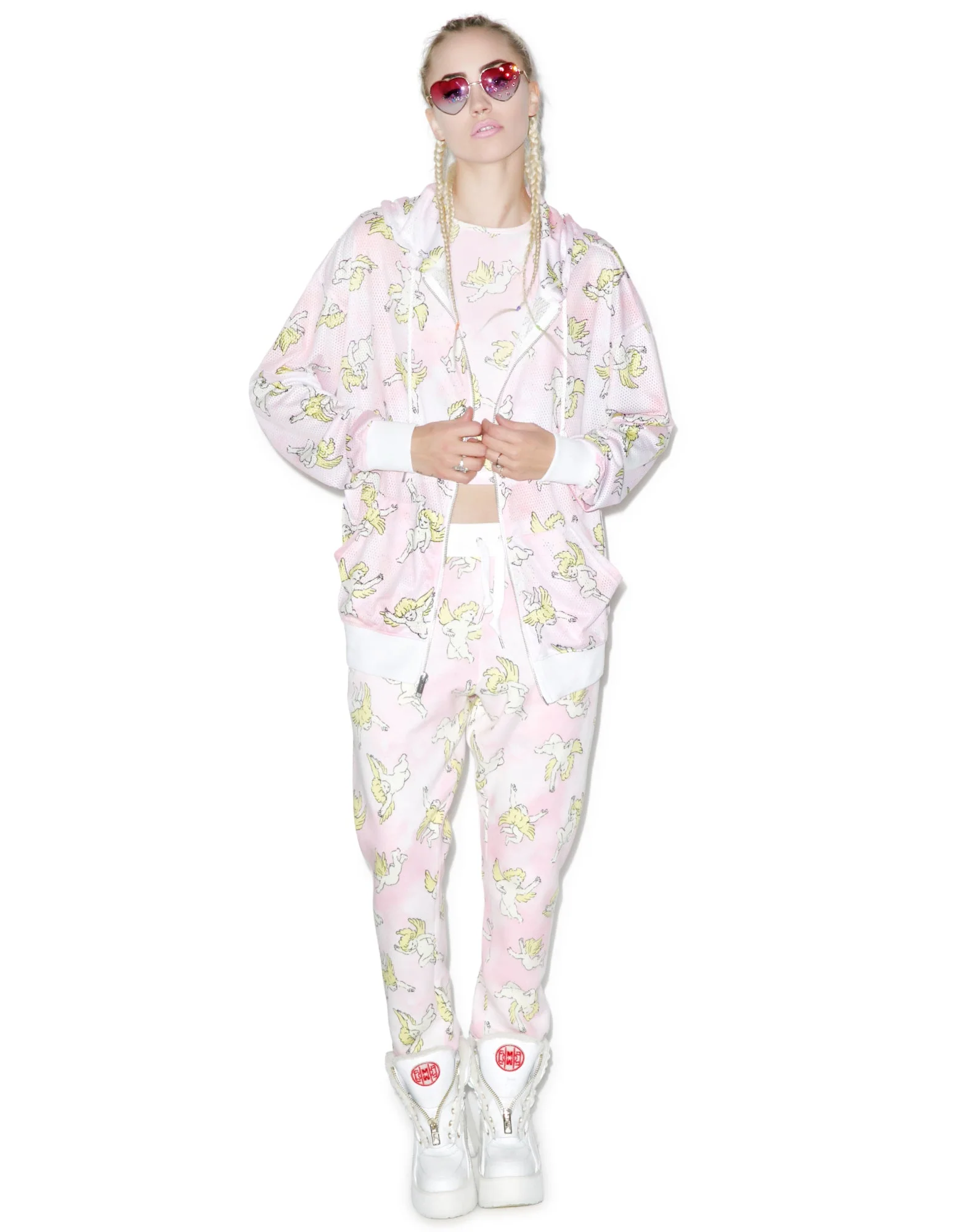 Risen Sky Mesh Hoodie - Light Blue - Image 10