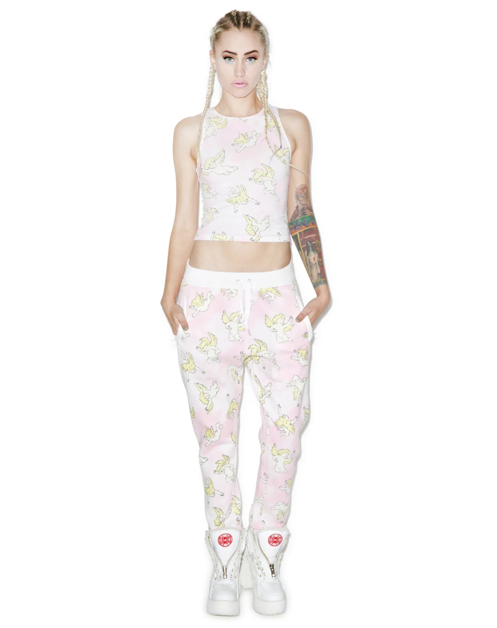 Risen Sky Sweat Pants - Light Pink - Image 5