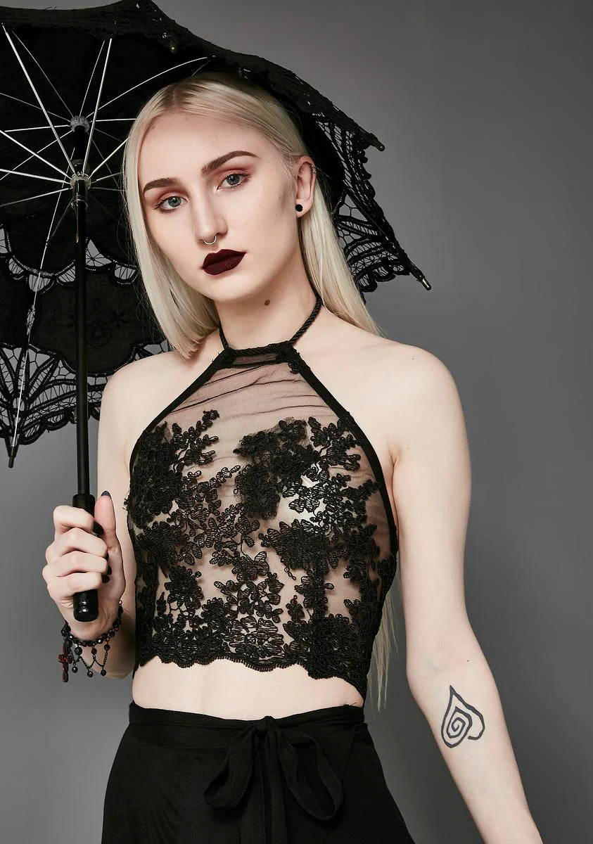 Ritual Lace Halter Top - Image 2
