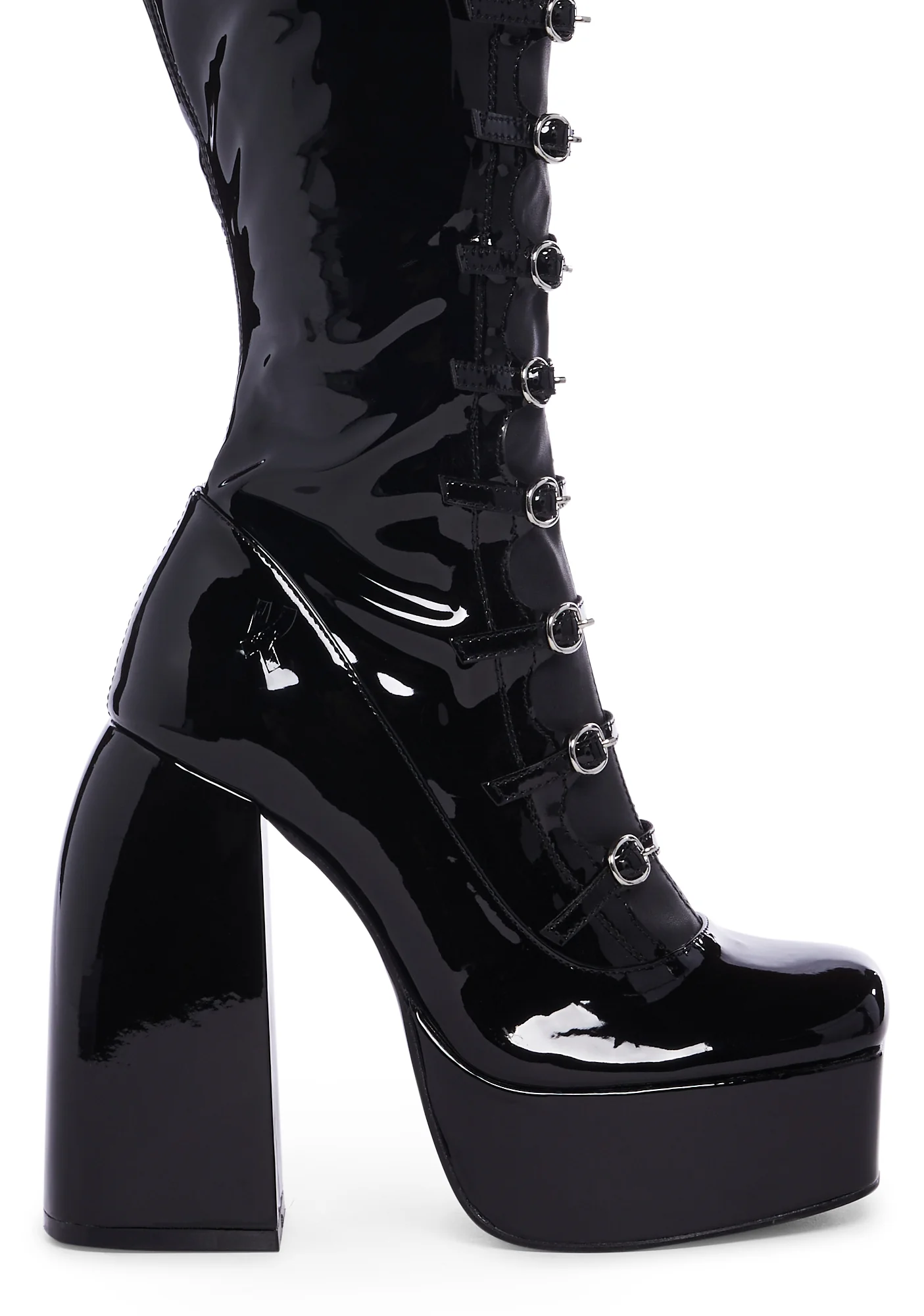 Ritual State Patent Long Boots - Image 2