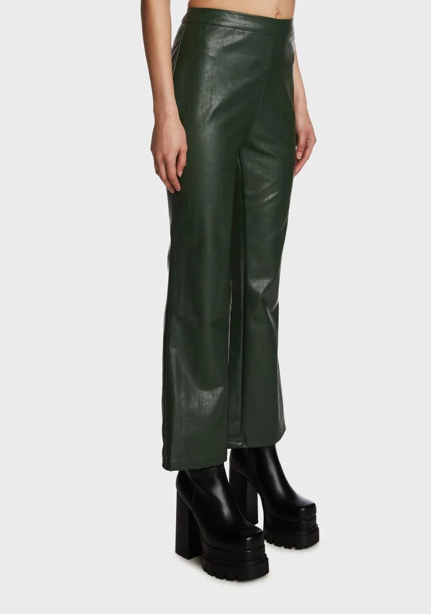 Rock Superstar Vegan Leather Pants - Image 3