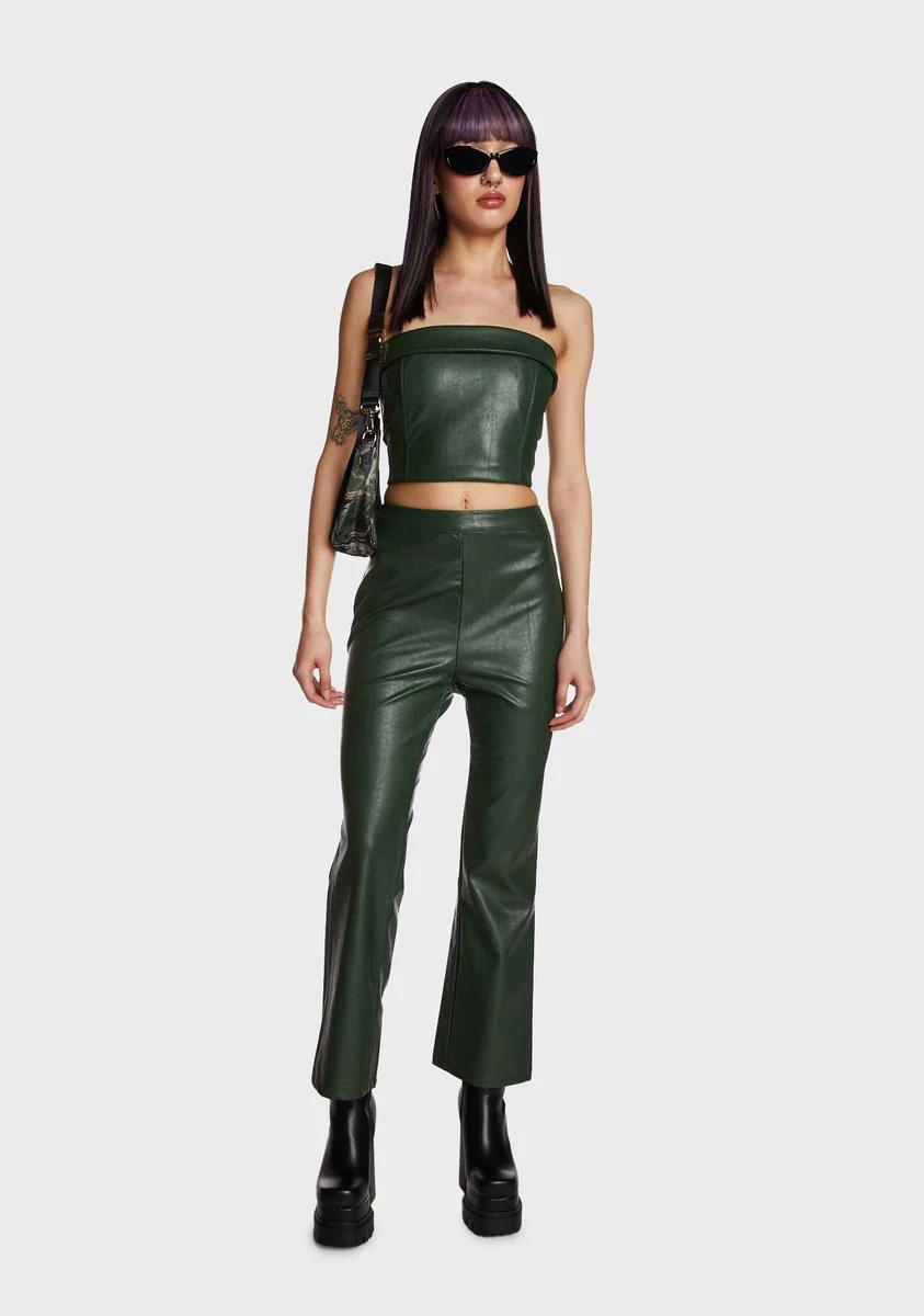 Rock Superstar Vegan Leather Pants - Image 5
