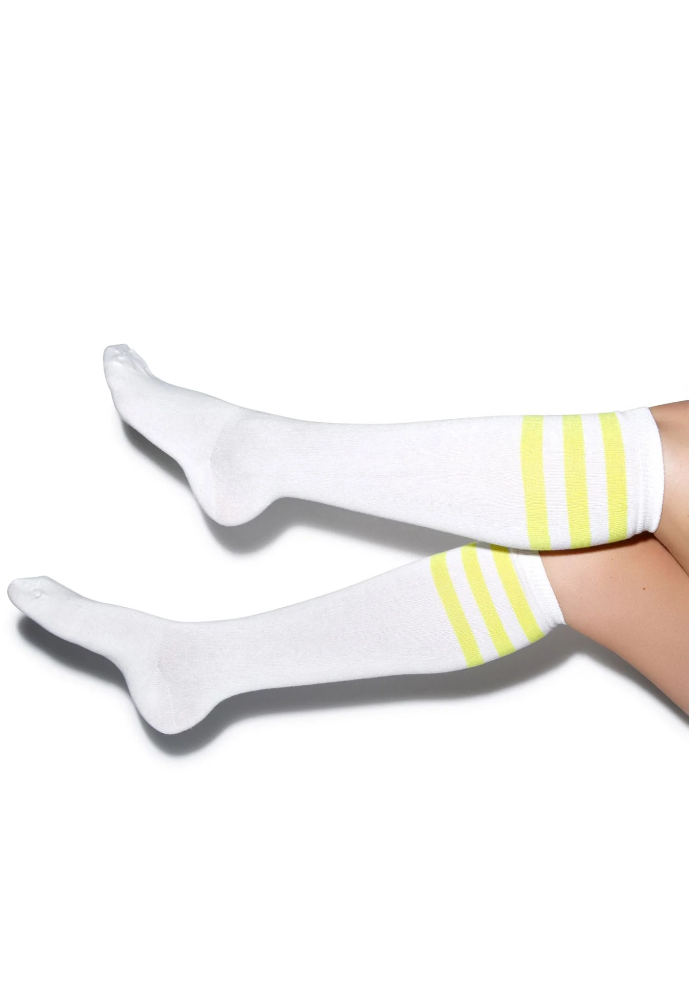 Rockin' White Stripe Socks - Dark Pink - Image 9