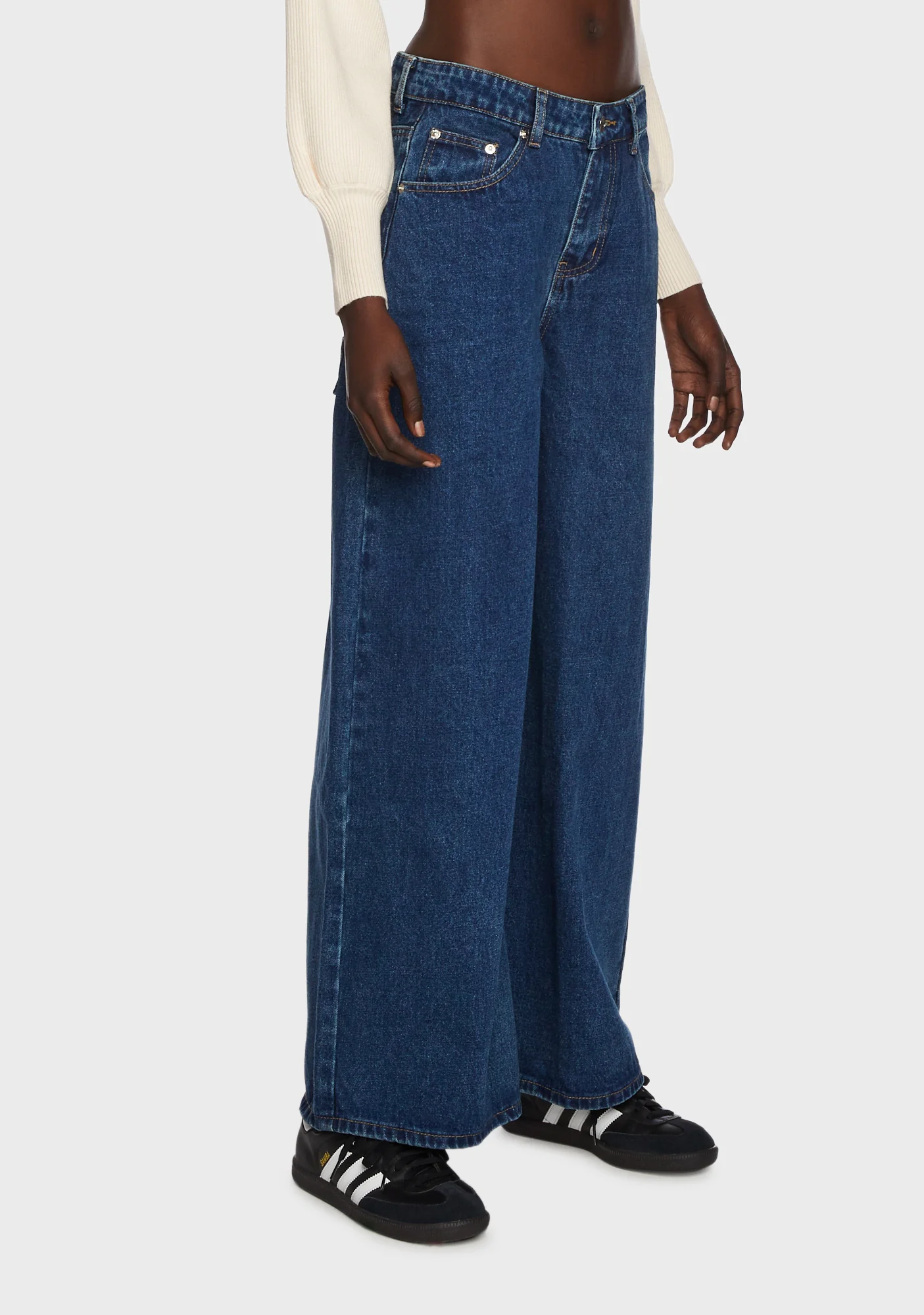 Rocksi Low Rise Wide Leg Jeans - Image 3