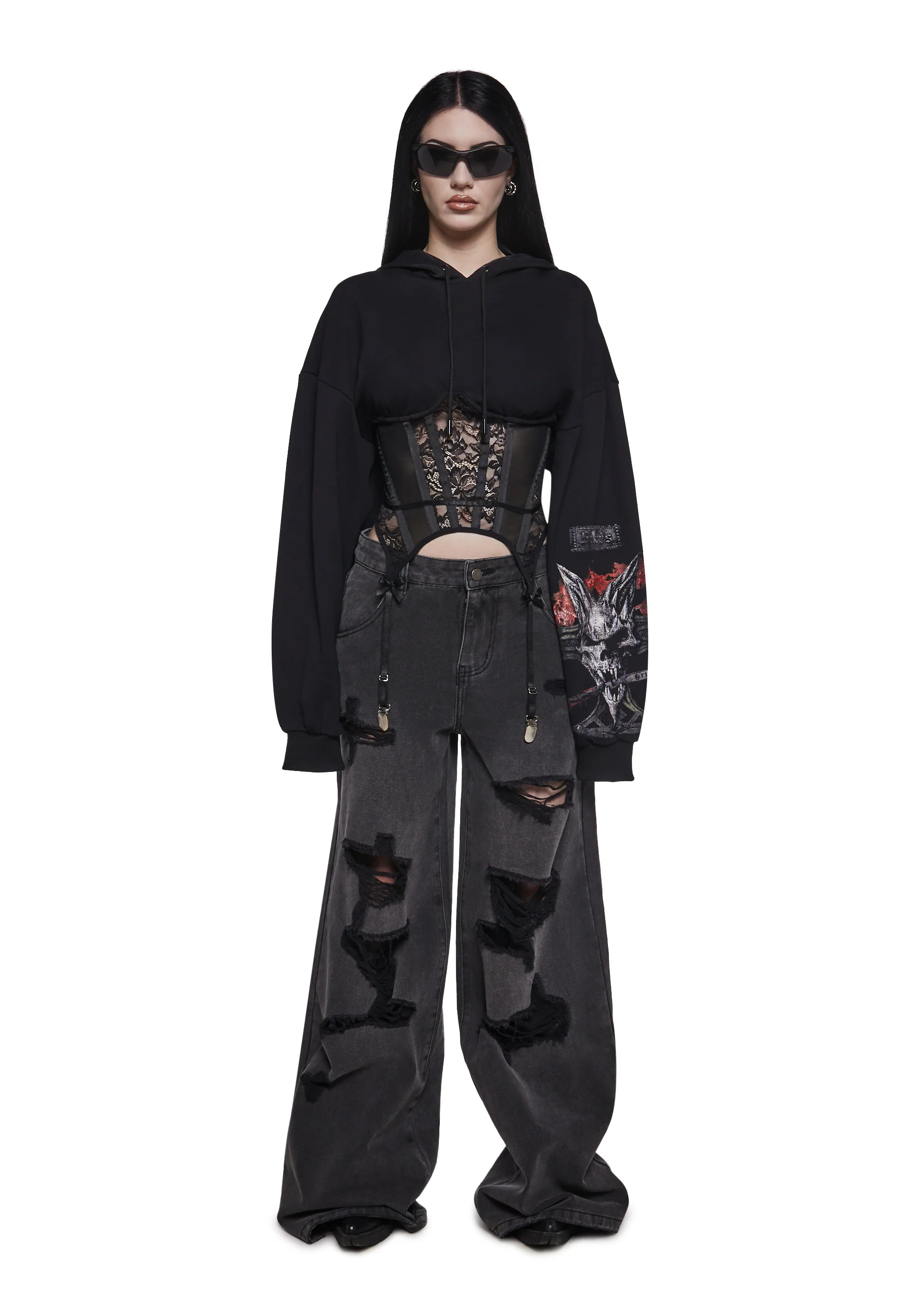 Rockstar Corset Hoodie - Image 8