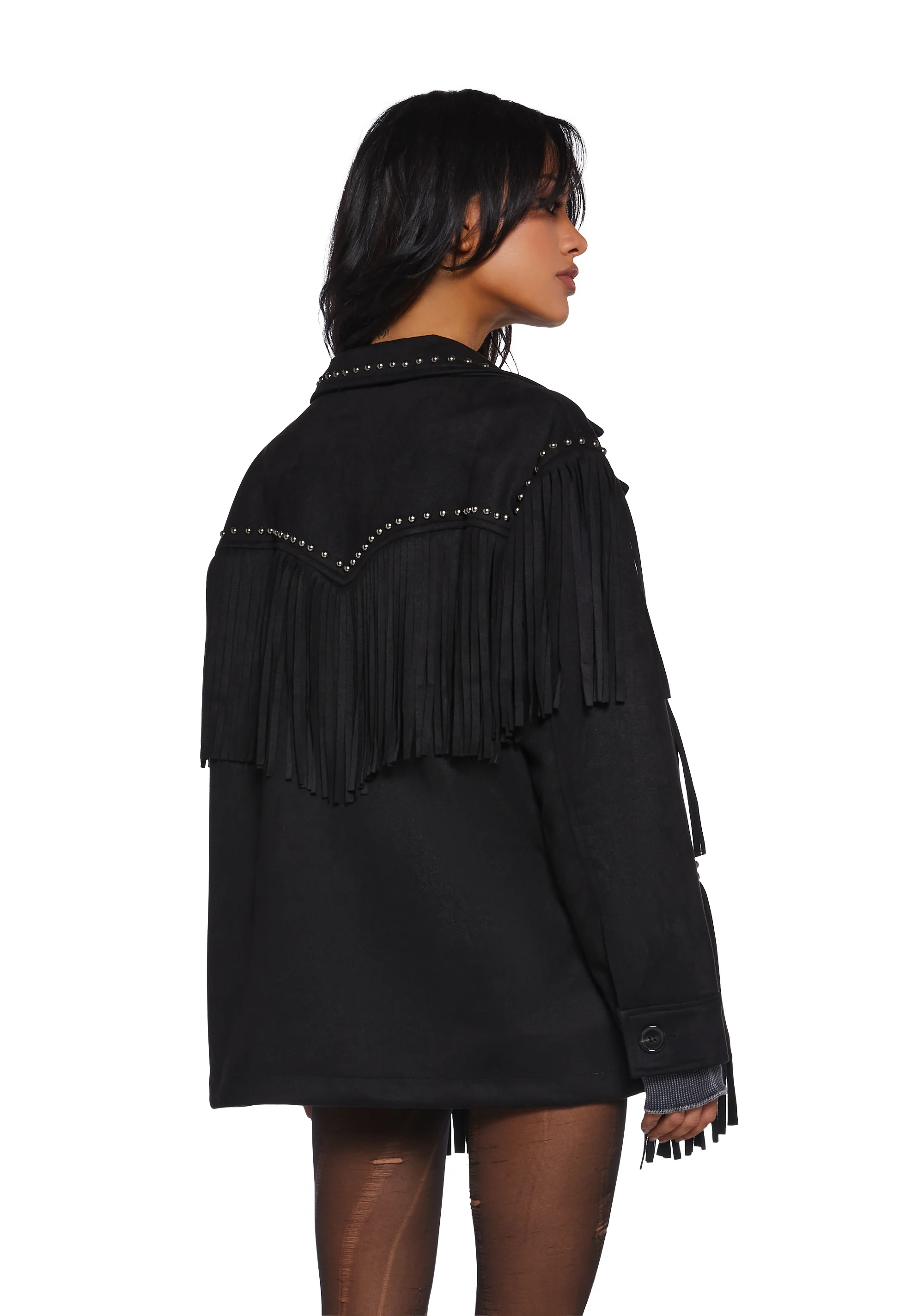 Rogue Destiny Fringe Moto Jacket - Image 4