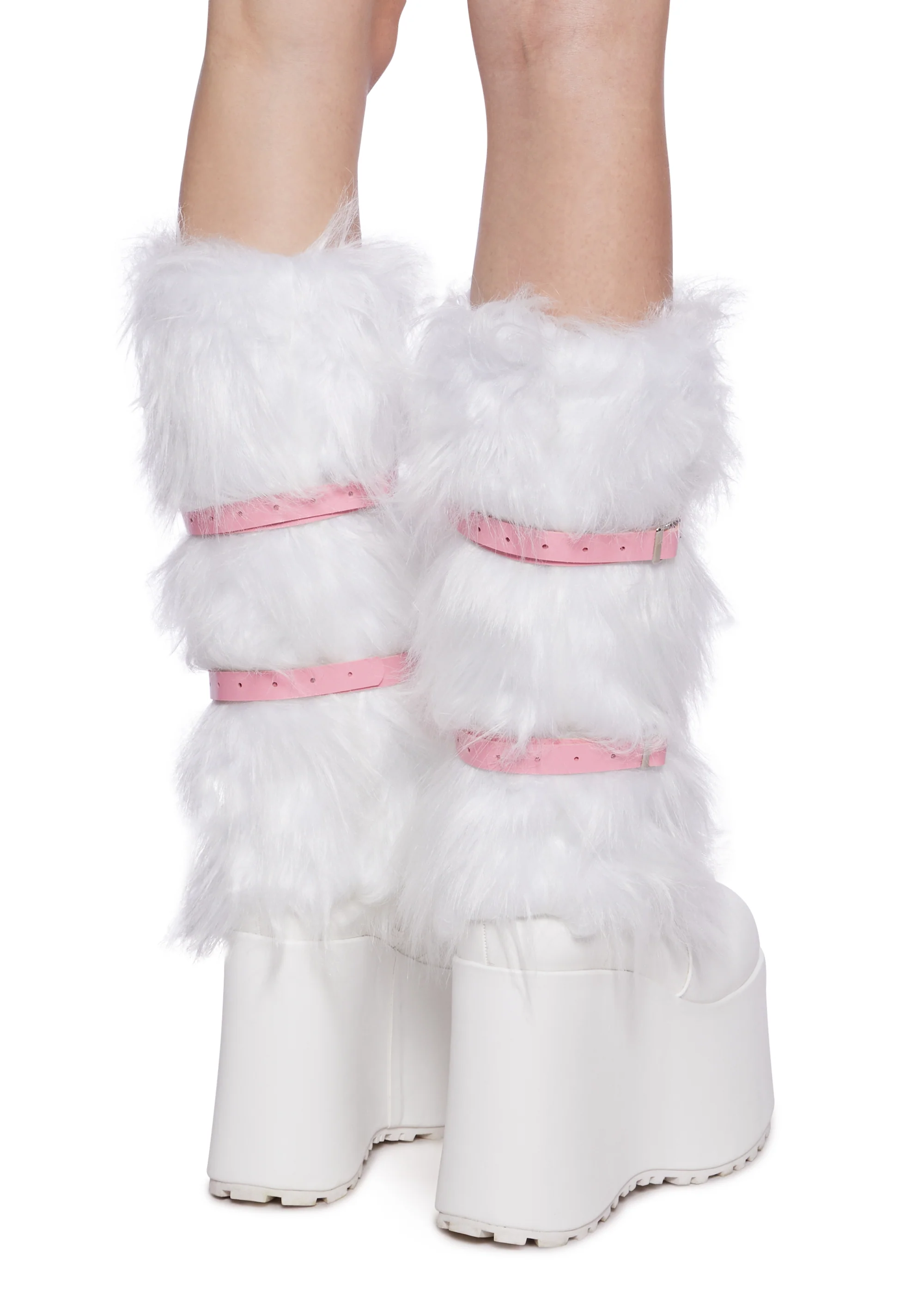 Rolling Along Leg Warmers - White - Image 2