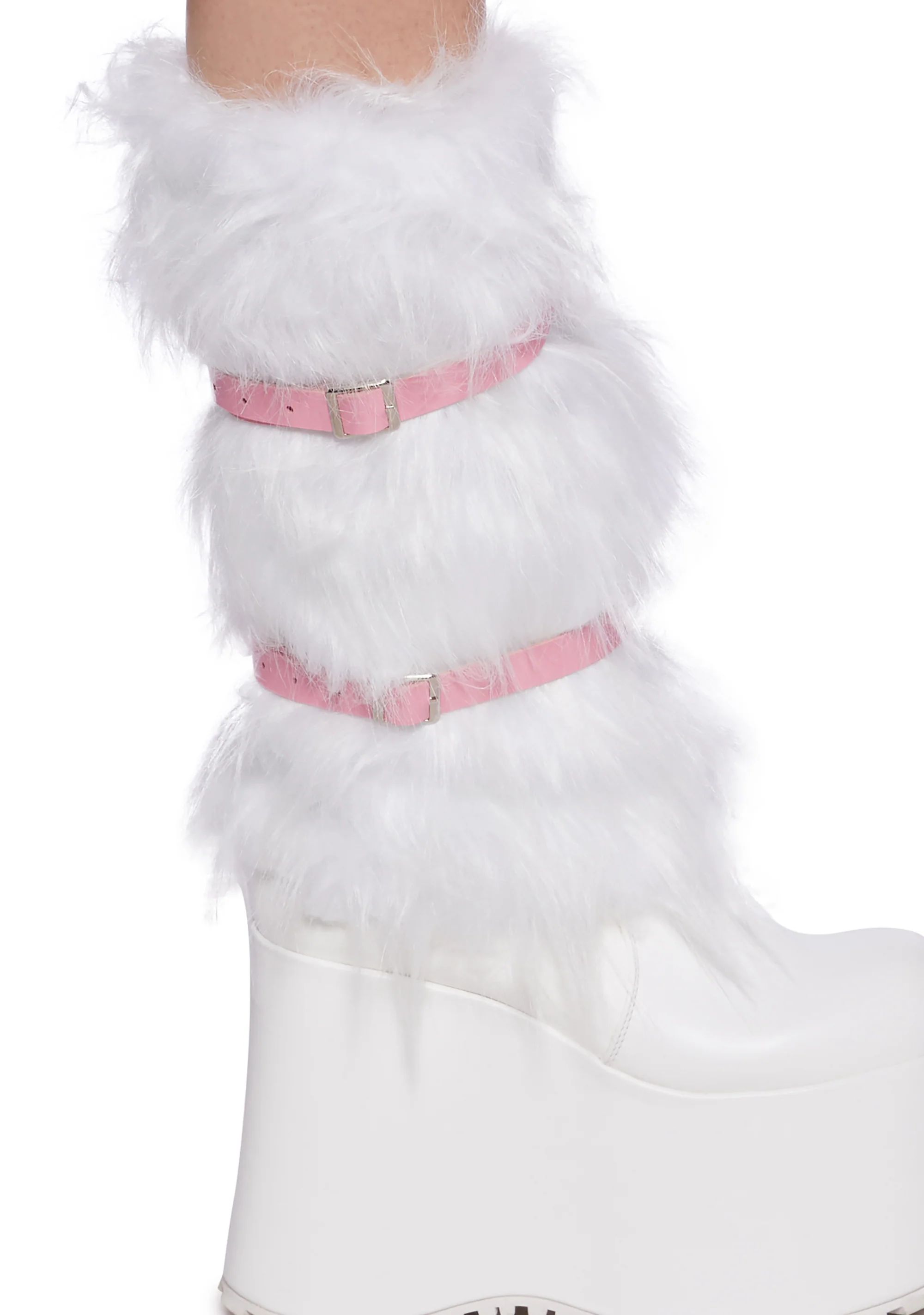 Rolling Along Leg Warmers - White - Image 3