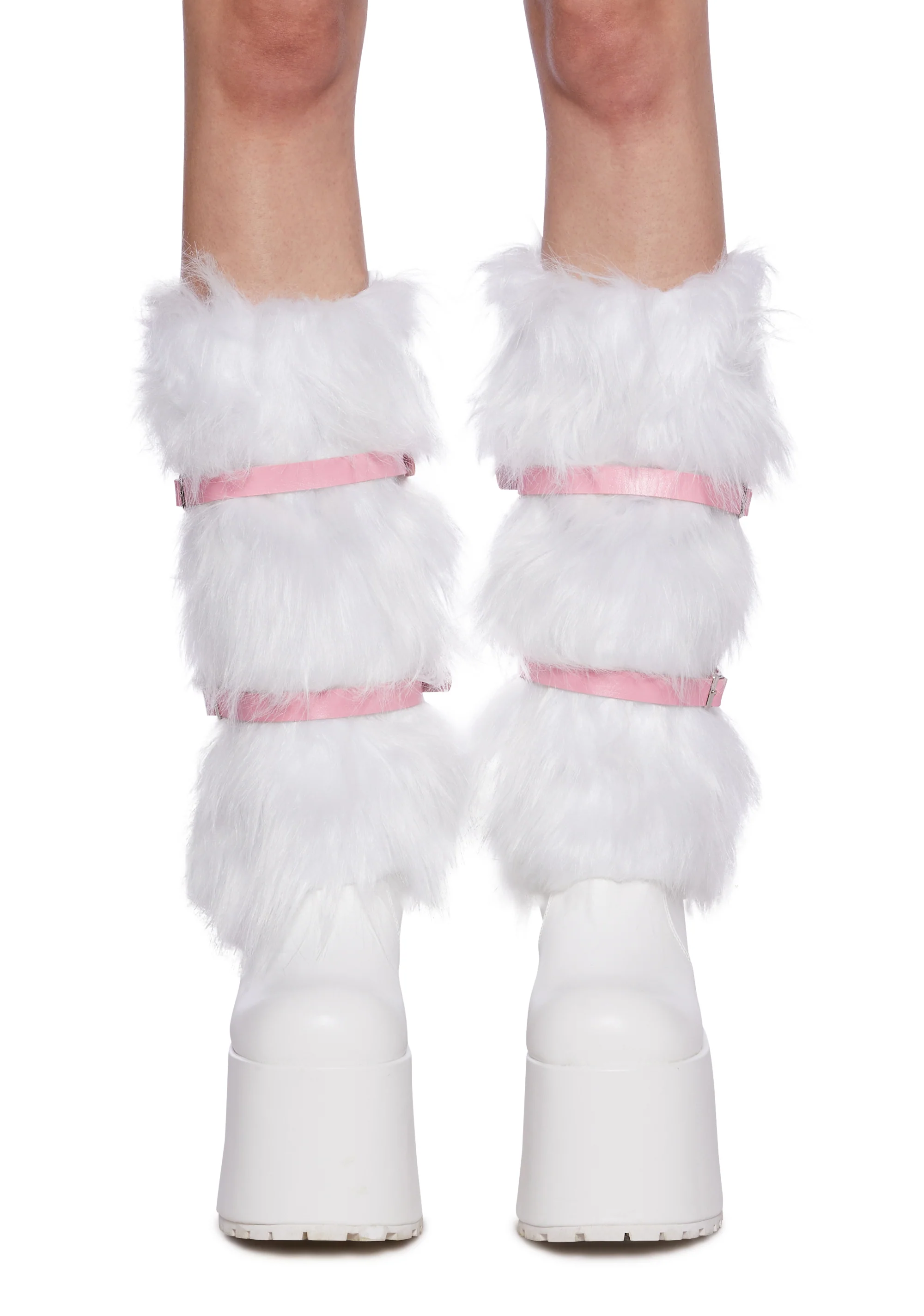 Rolling Along Leg Warmers - White - Image 4