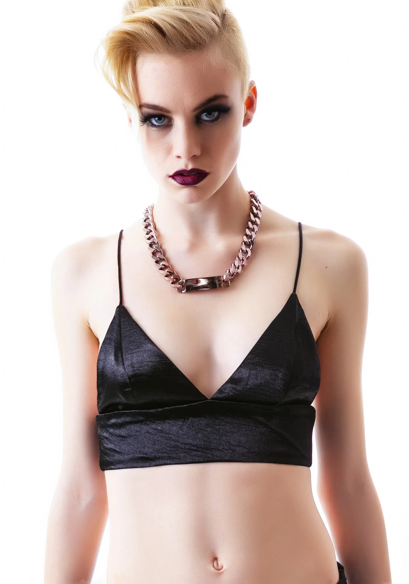 Romance Satin Bralette - Black - Image 12